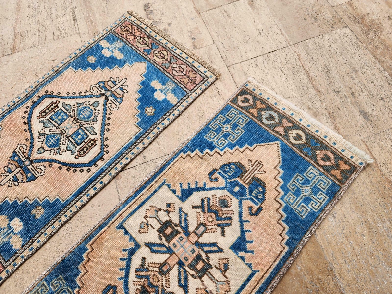 1970s Hand Knotted Small Turkish Rug   A Pair photo vinterior