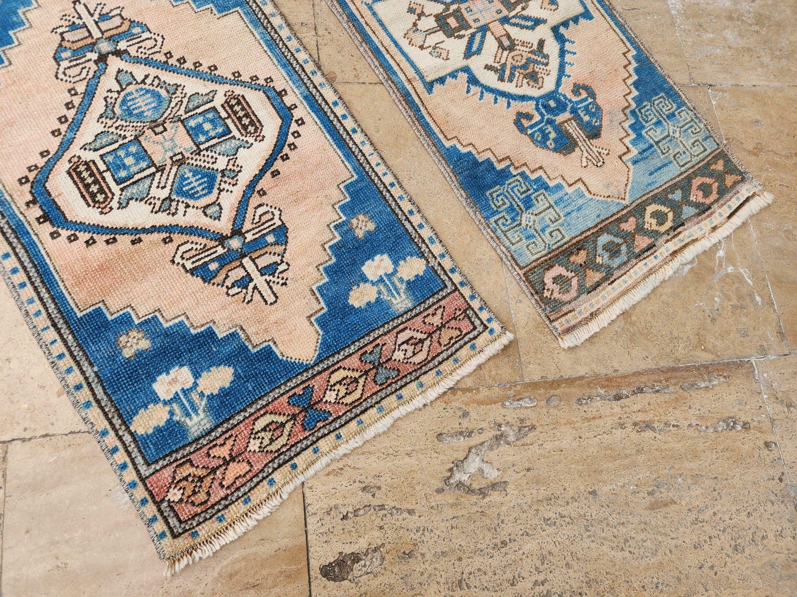 1970s Hand Knotted Small Turkish Rug   A Pair photo buy