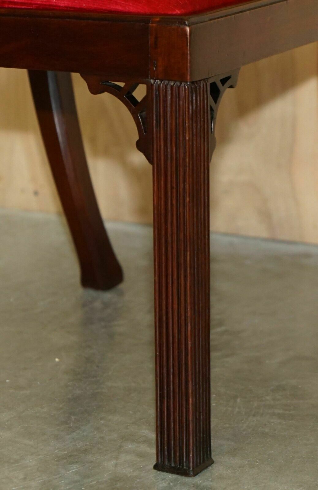 2950.0 Four Antique Circa 1900 English Thomas Chippendale Gothic Revival Dining Chairs photo