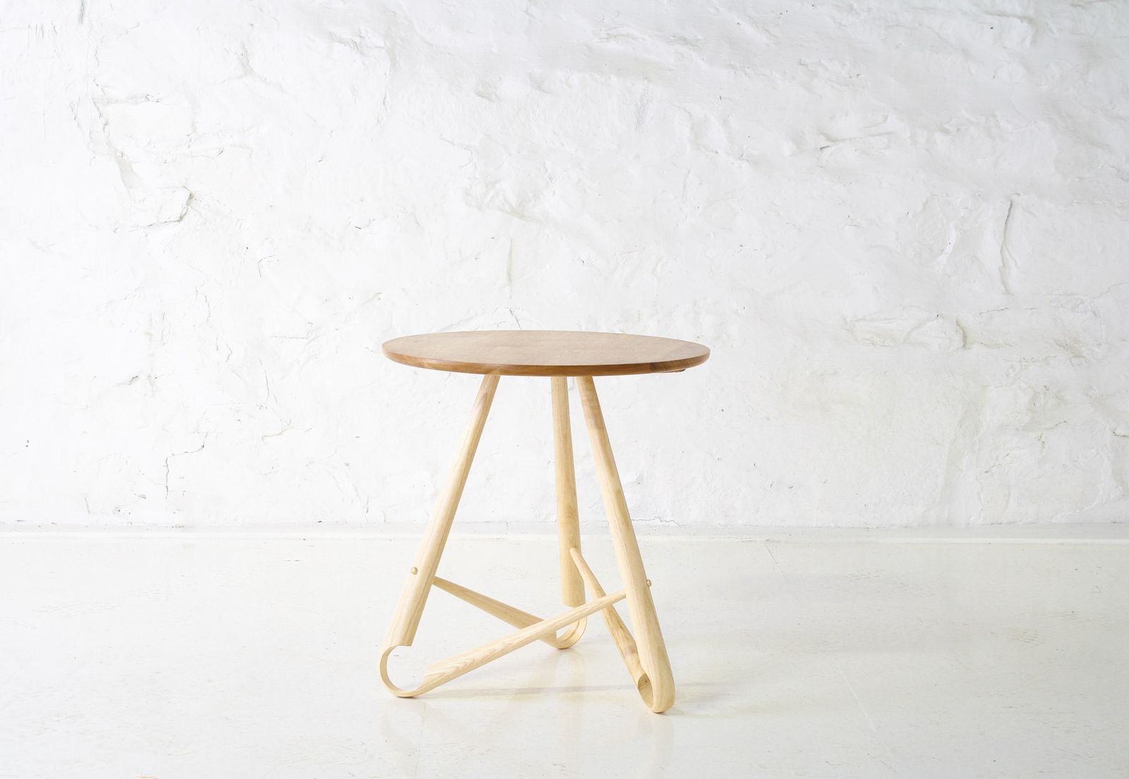 Handcrafted Bentwood Side Table ‘Sŵs’ Collection – By Welsh Artist Dylan Glyn