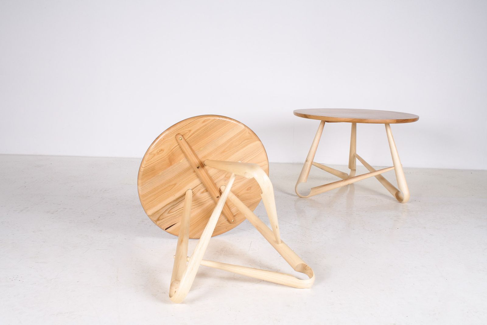 photo for sale Handcrafted Bentwood Side Table ‘Sŵs’ Collection – By Welsh Artist Dylan Glyn