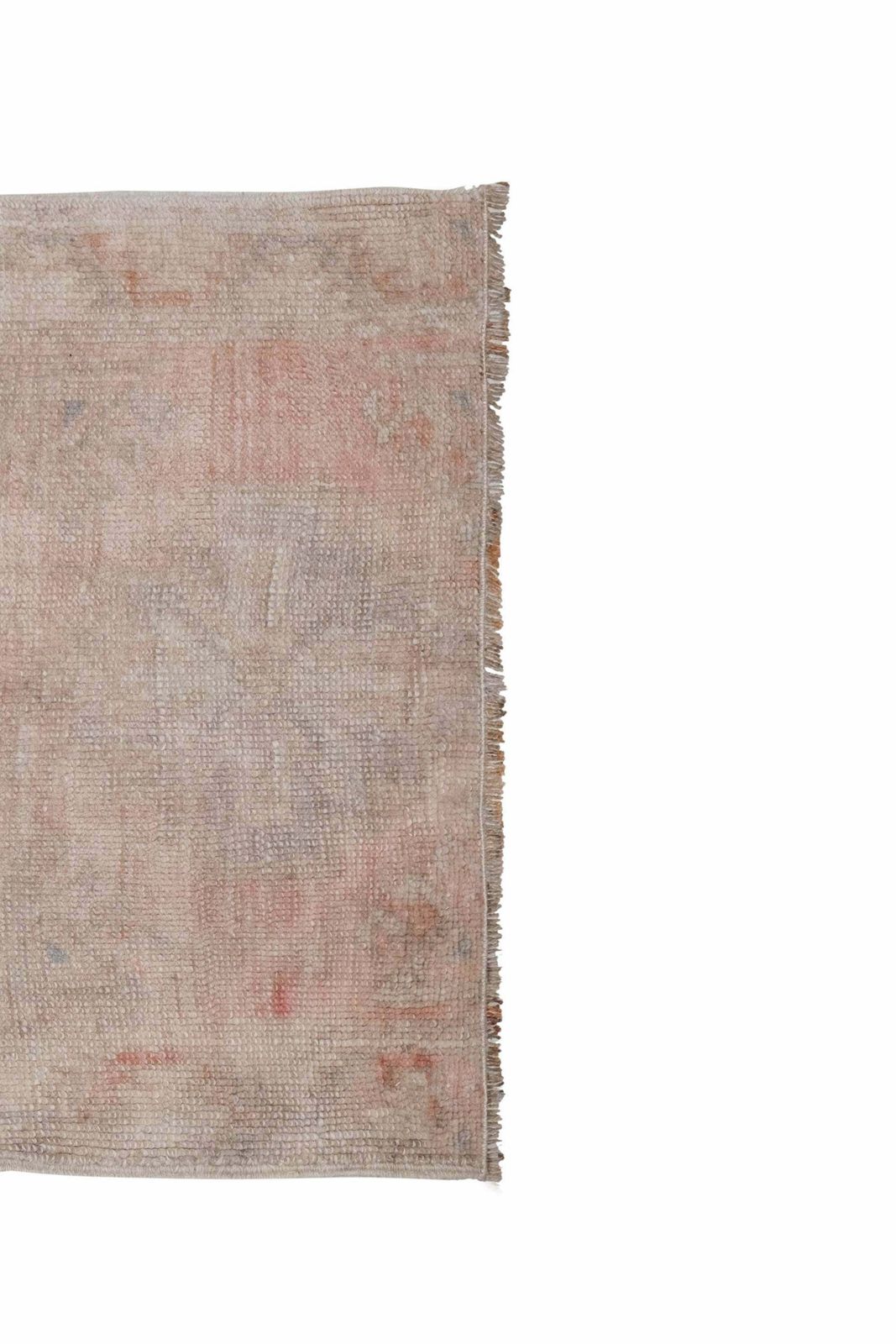 Small Kurdish Rug Distressed Low Pile Yastik Mat Faded Colors Rug 1'9" X 2'12" photo 135.0