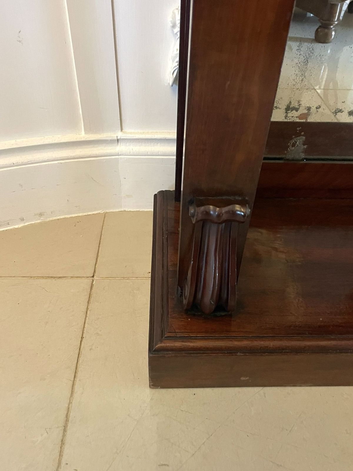 Fine Pair Of Antique Quality Mahogany Console Tables photo 6995.0