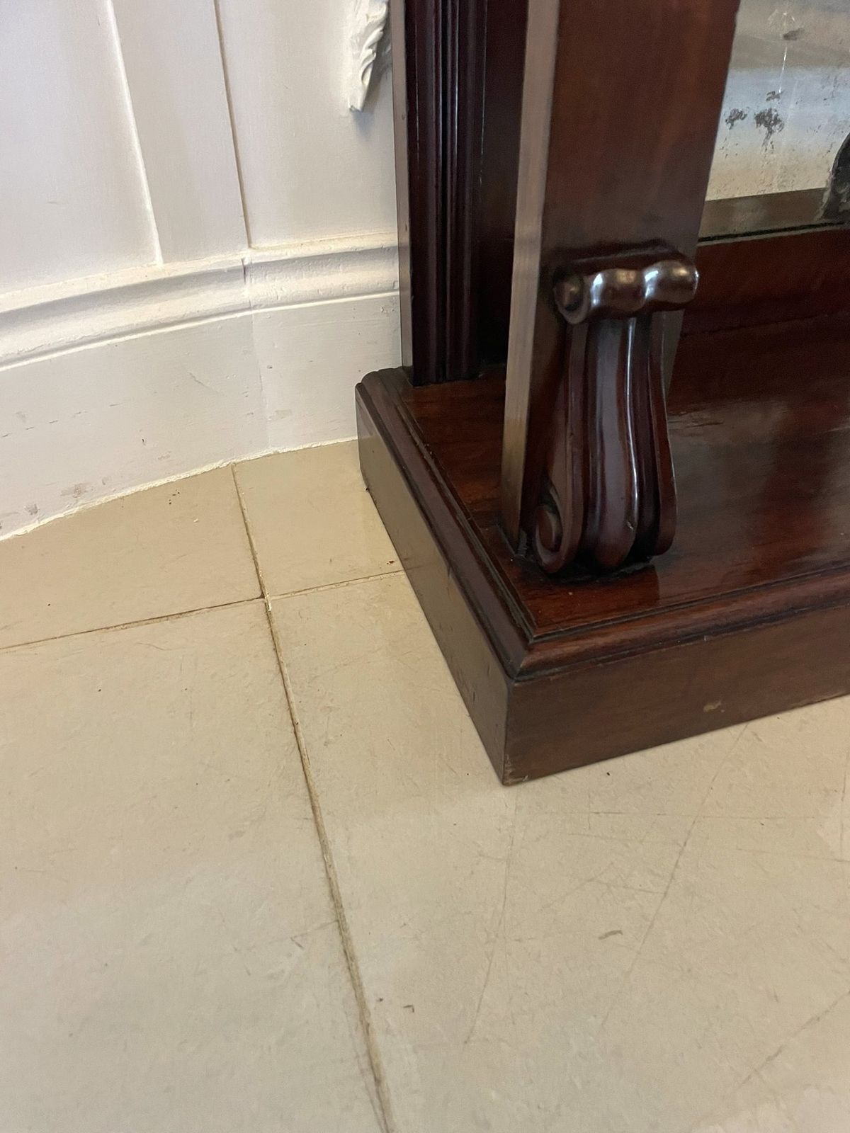 Fine Pair Of Antique Quality Mahogany Console Tables photo vintage