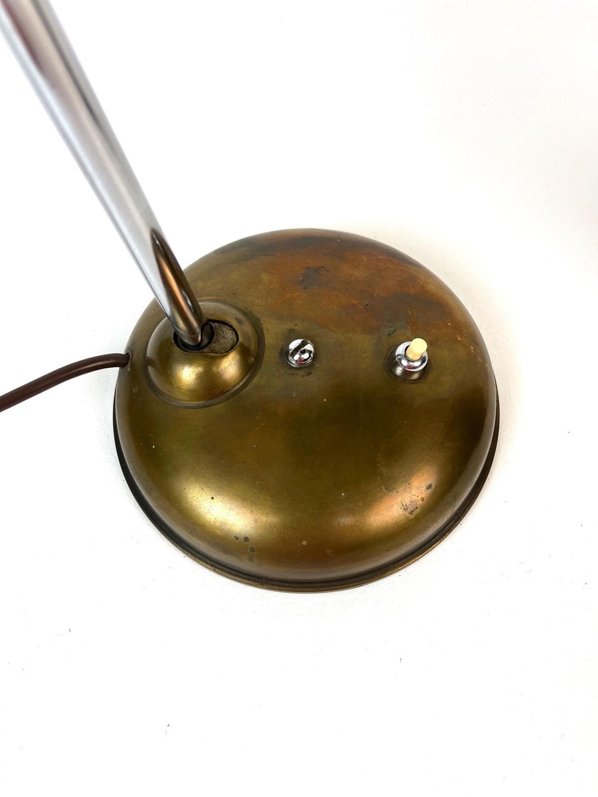 Rare Bauhaus Brass Desk Lamp Art Deco Office By Helo Germany photo 350.0