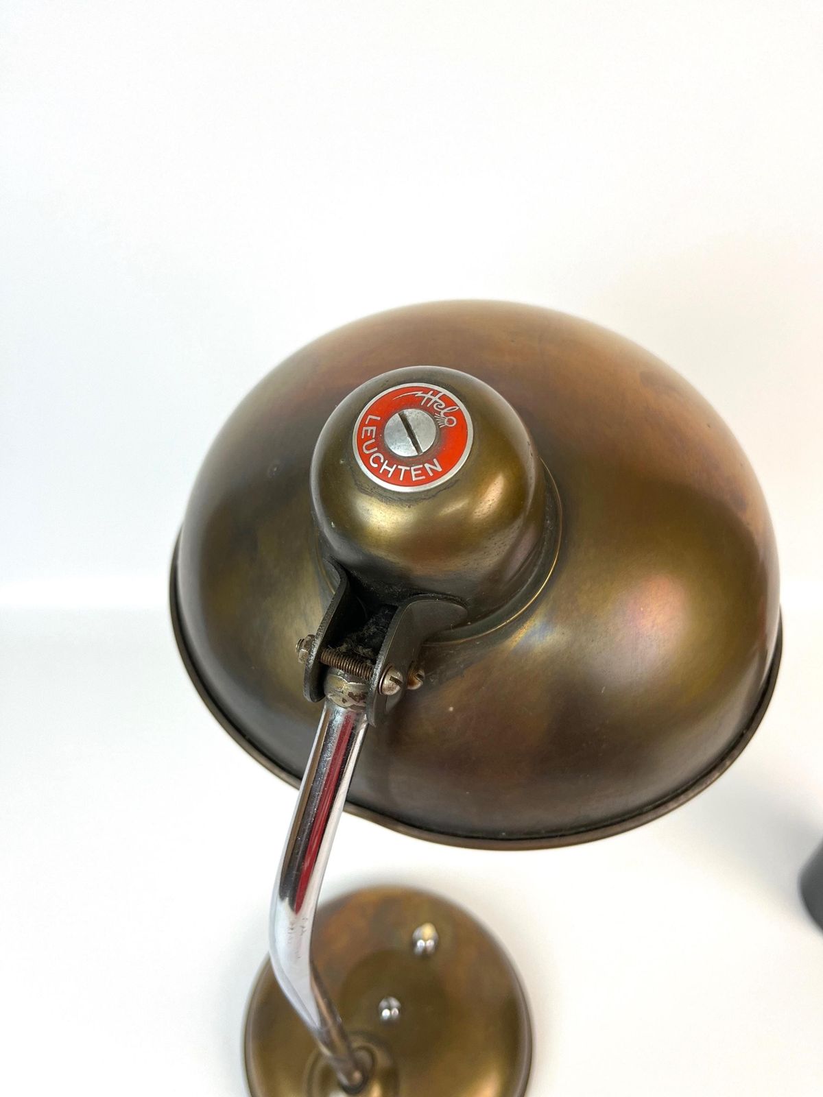 Rare Bauhaus Brass Desk Lamp Art Deco Office By Helo Germany photo buy