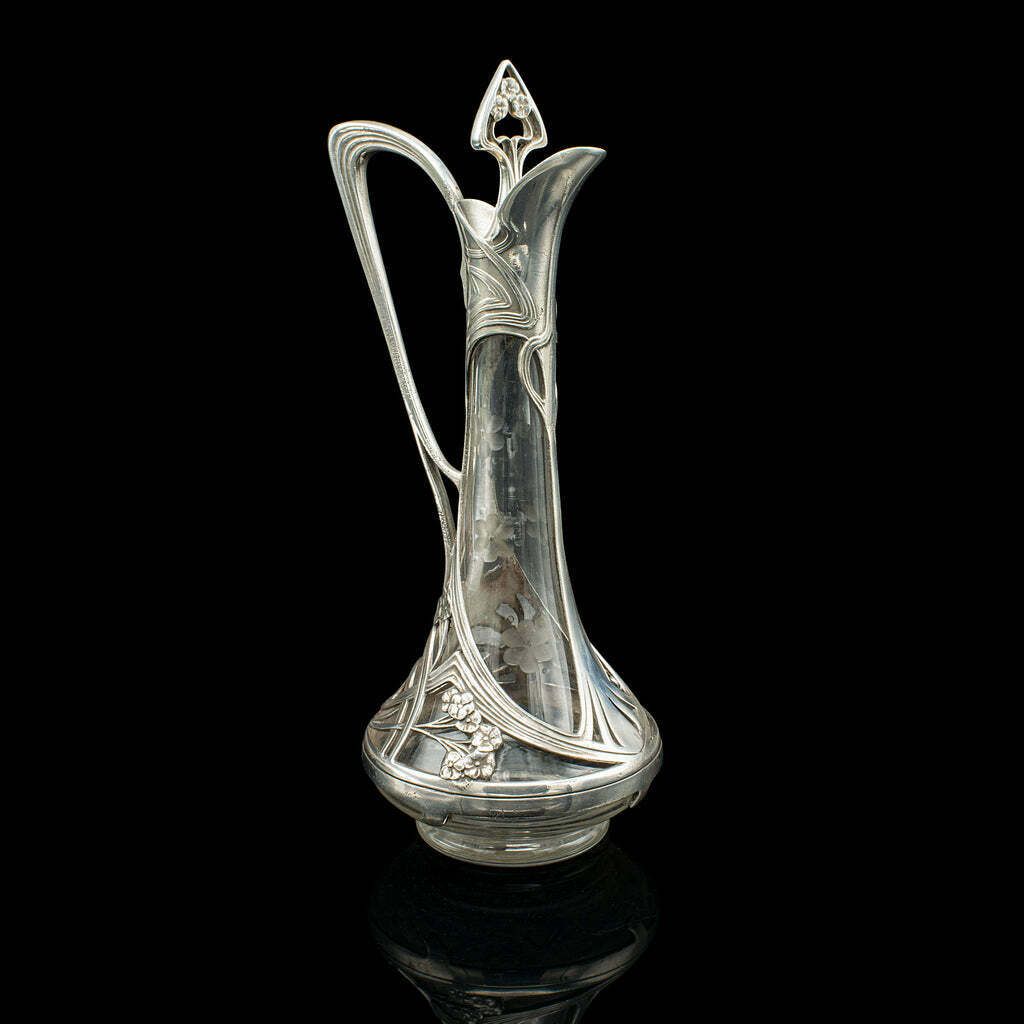 Antique Art Nouveau Decanter, German, Decorative, Spirit Ewer, Victorian, C.1900 photo furniture