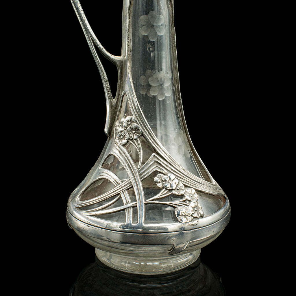 Antique Art Nouveau Decanter, German, Decorative, Spirit Ewer, Victorian, C.1900 photo vintage