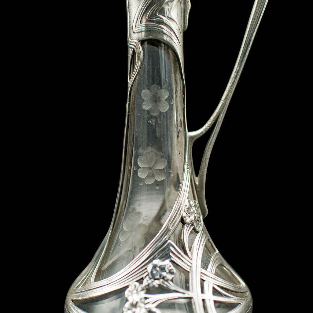 photo furniture Antique Art Nouveau Decanter, German, Decorative, Spirit Ewer, Victorian, C.1900