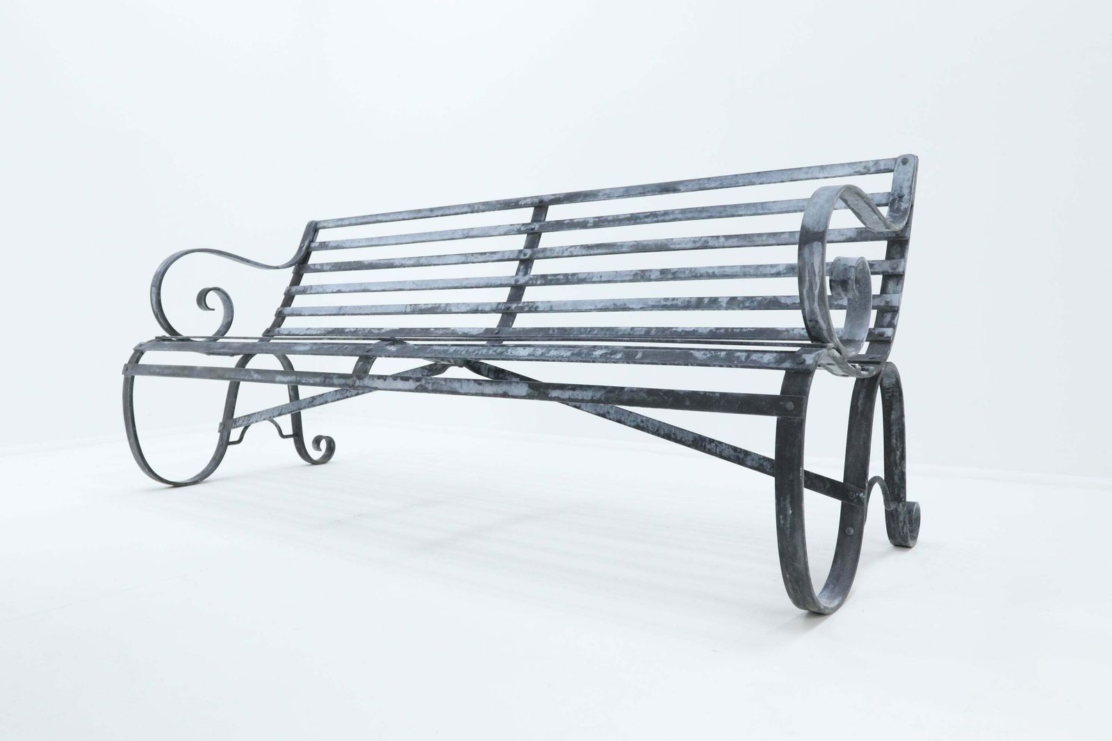 'The Duncombe' Blacksmith Made Garden Bench photo for sale