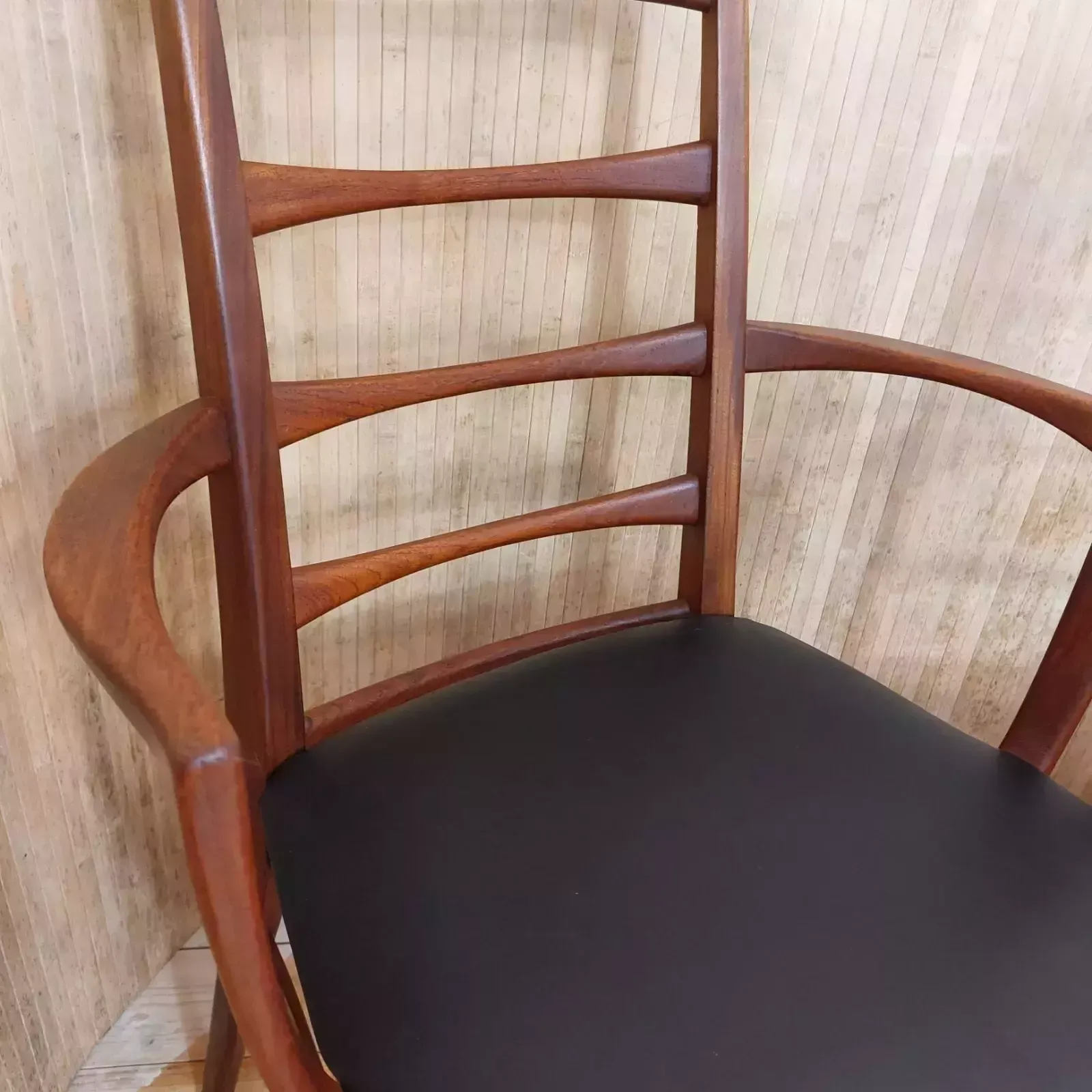 Fab Mid Century Danish 1960s Niels Koefoed Hornslet Lis Teak Chairs  2 Available photo 600.0