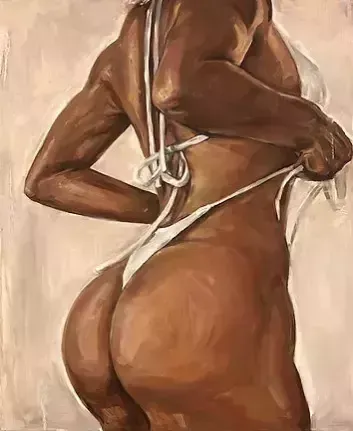 Meryem Tayganskaya, Nude Painting, Oil On Canvas, 21st Century photo for sale