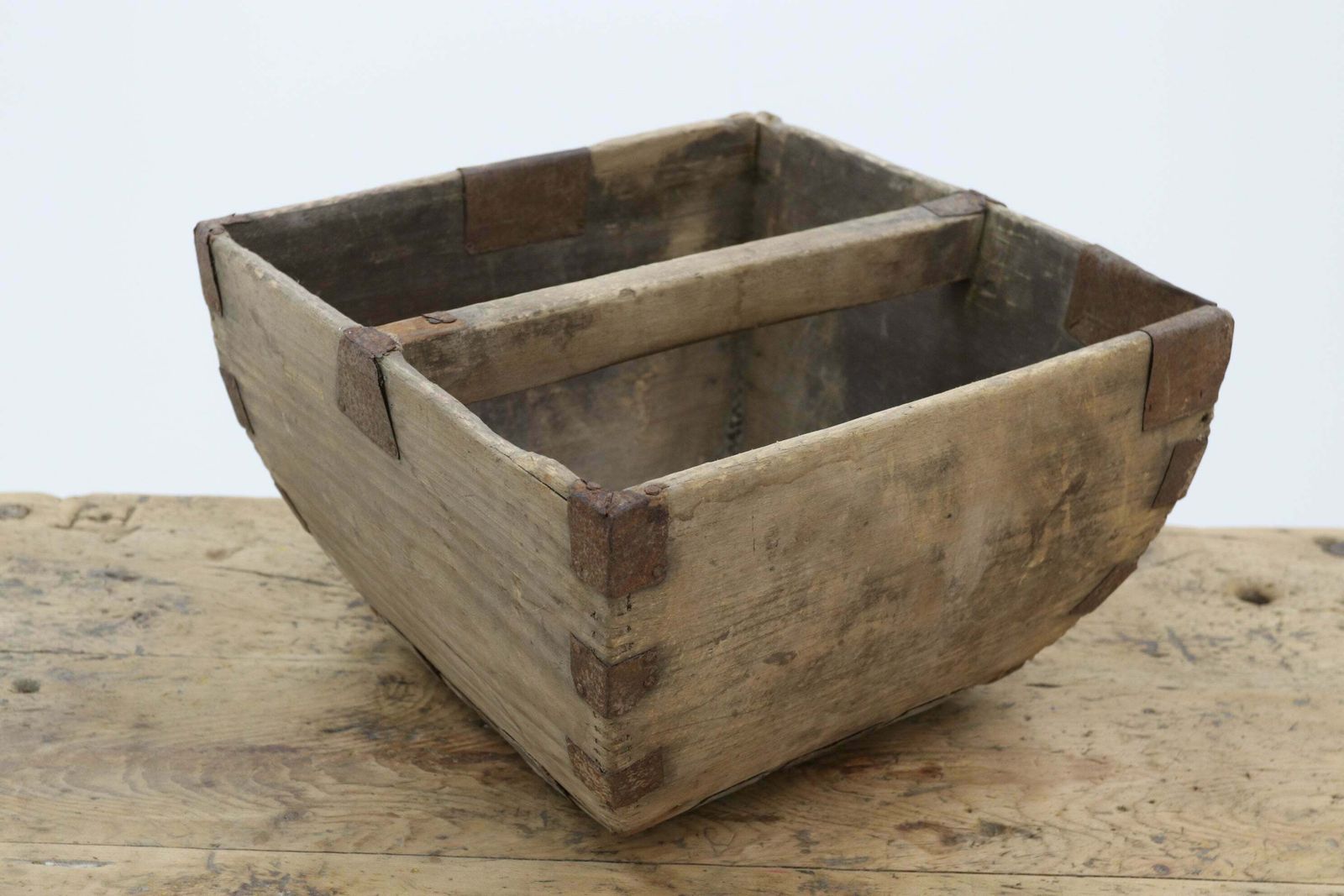Chinese Antique Wooden Paddy Field Trug (2)