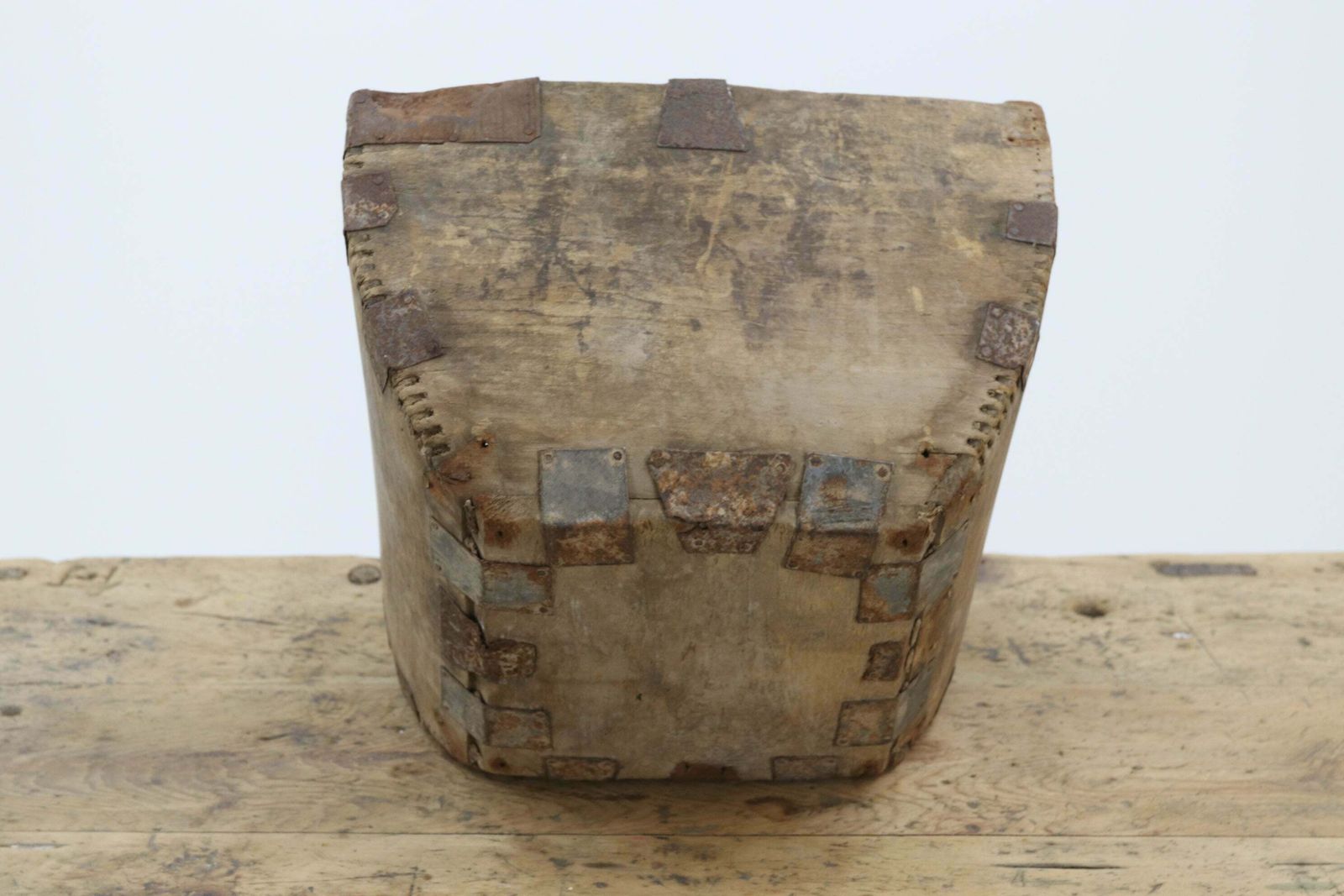 Chinese Antique Wooden Paddy Field Trug (2) photo vinterior