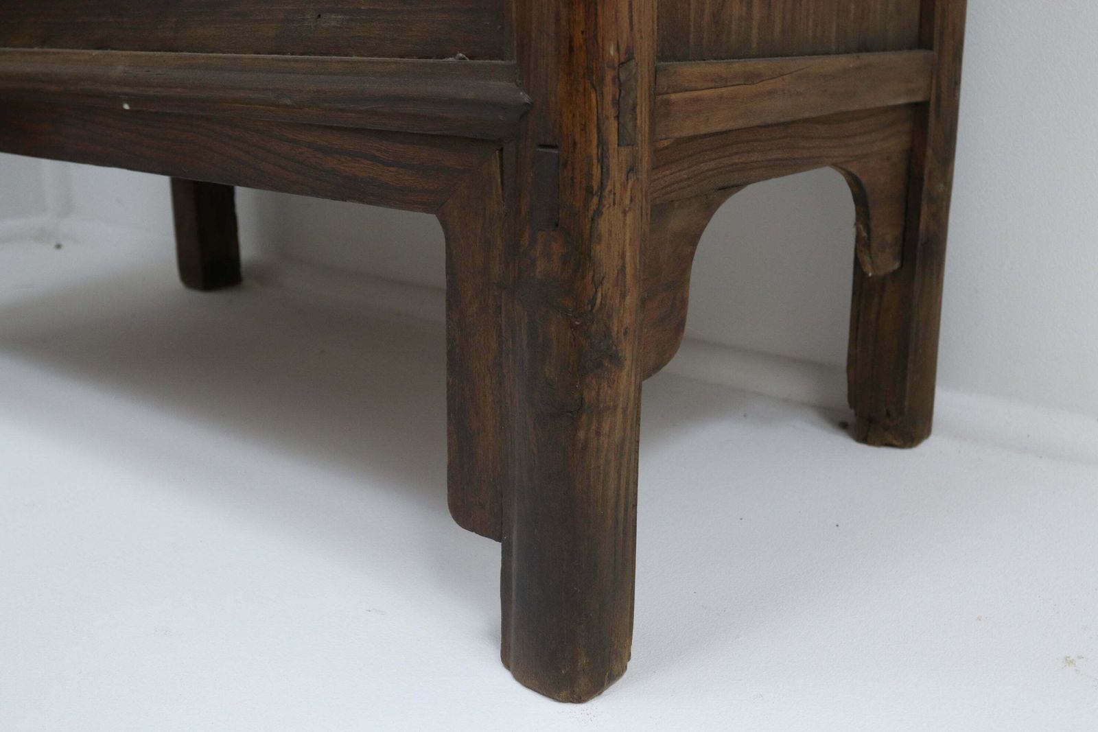 photo for sale 19th Century Chinese Red Elm Taper Cabinet From Shandong
