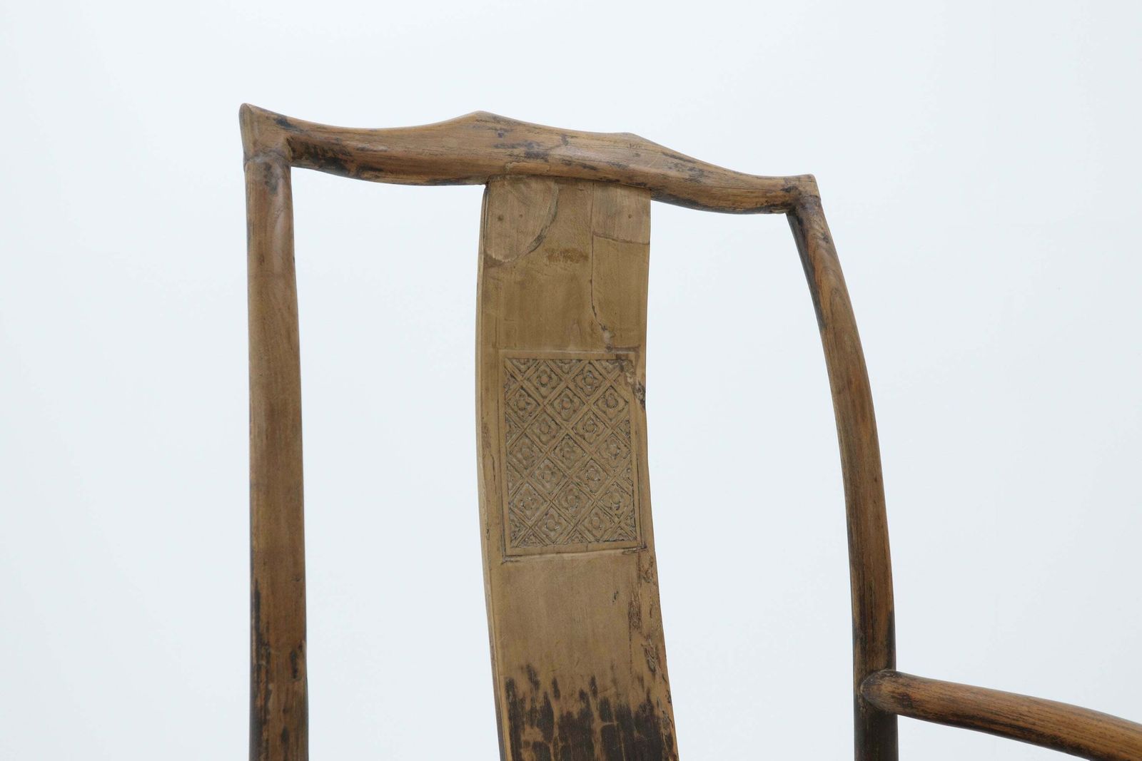 Mid 19th Century Single Shanxi Elm Armchair photo vintage
