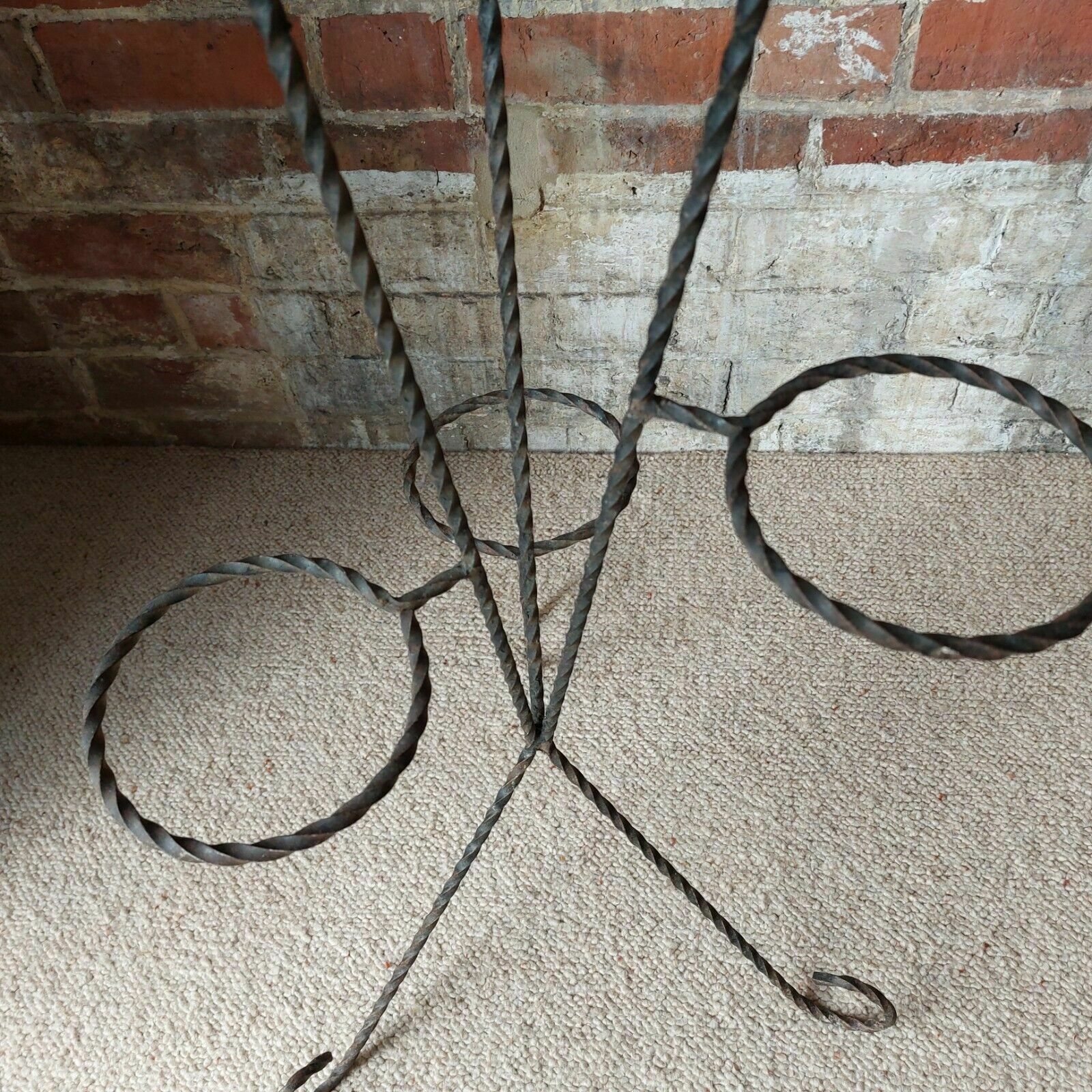 photo for sale Fab Vintage Retro Mid Century 50s 60s French Wrought Iron Multi Pot Plant Stand