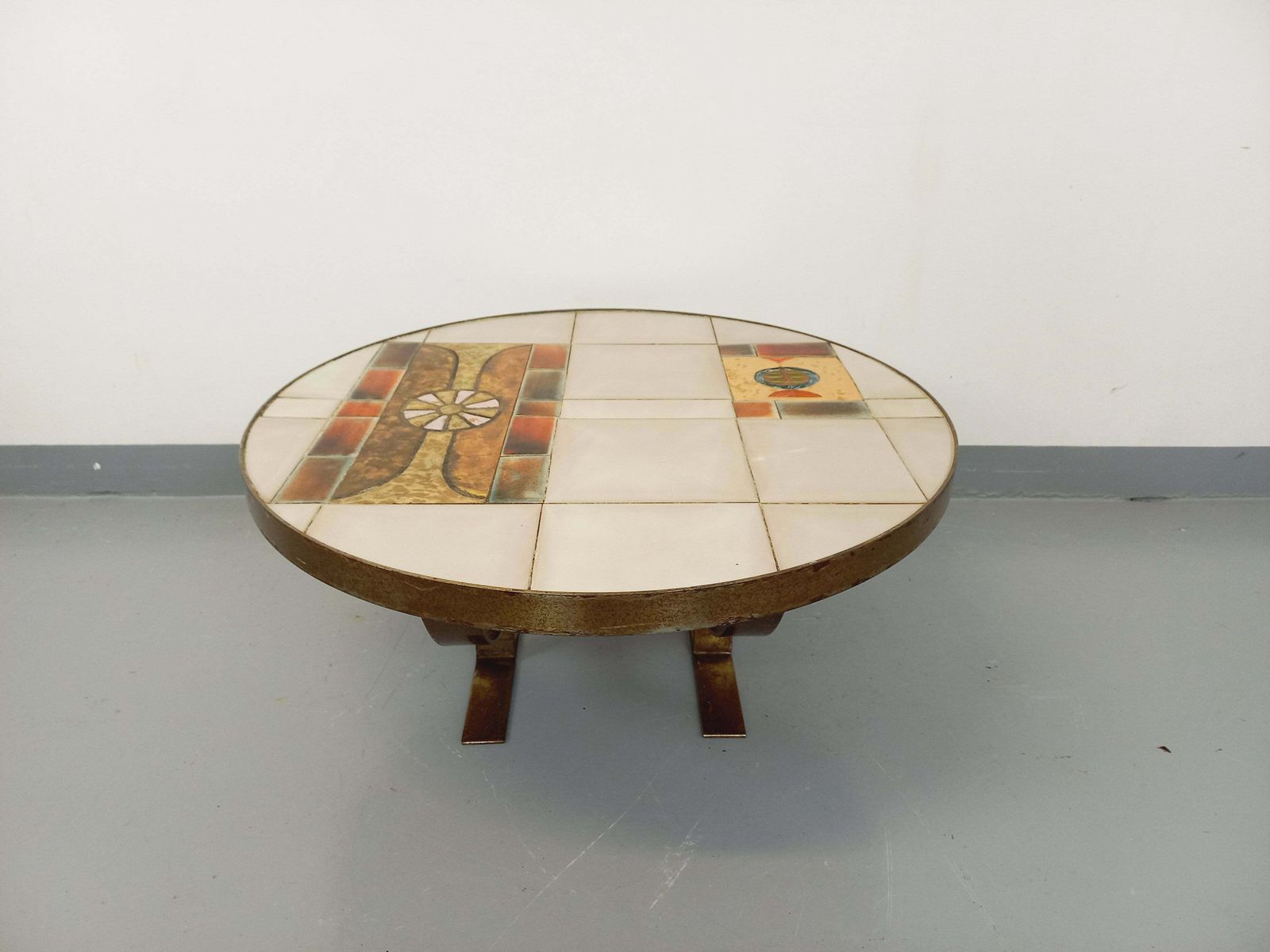 Jean Gregorieff For Roche Bobois Round Coffee Table In Ceramic photo buy