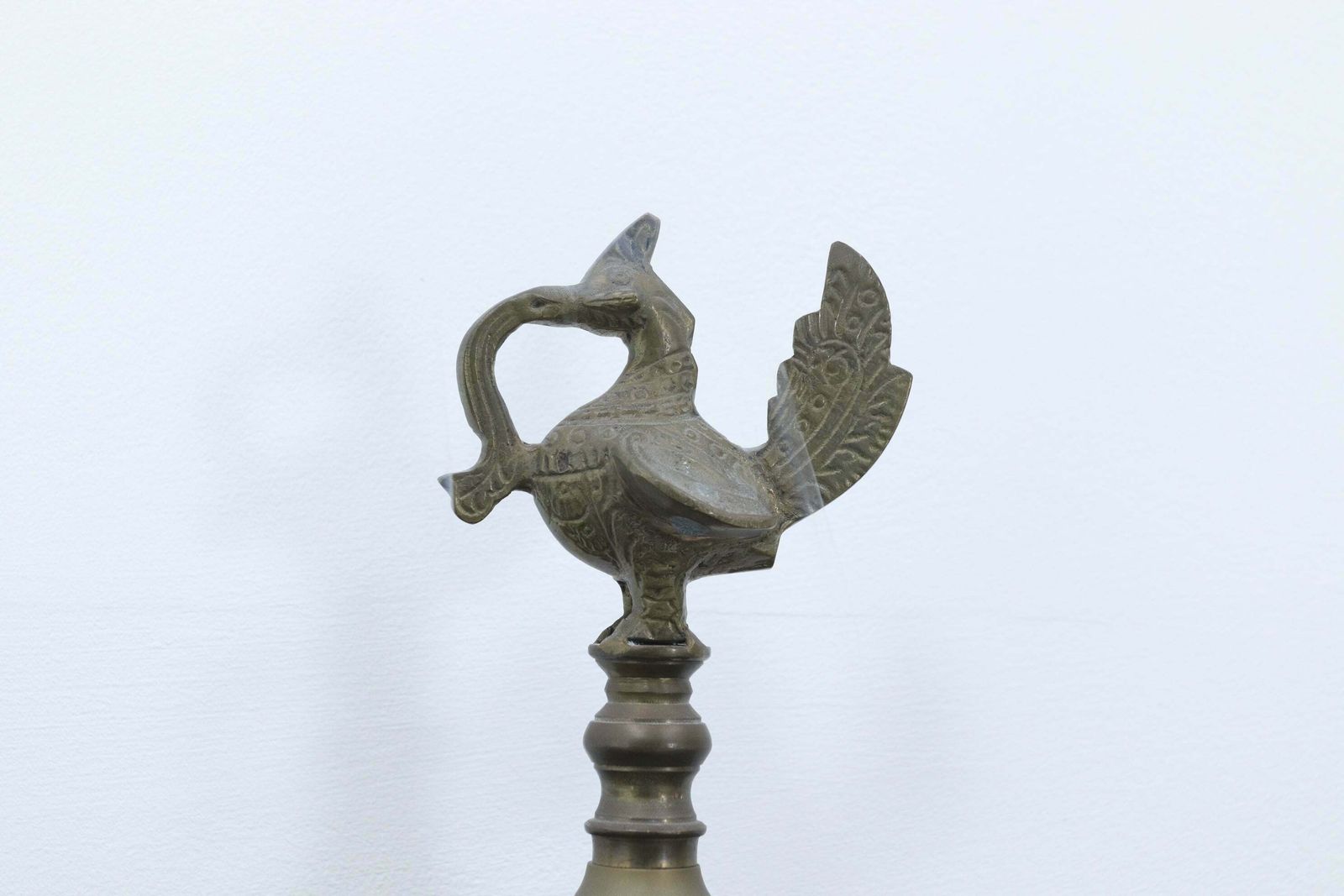 Brass Indian Temple Diya Oil Lamps Mid 20th Century photo for sale