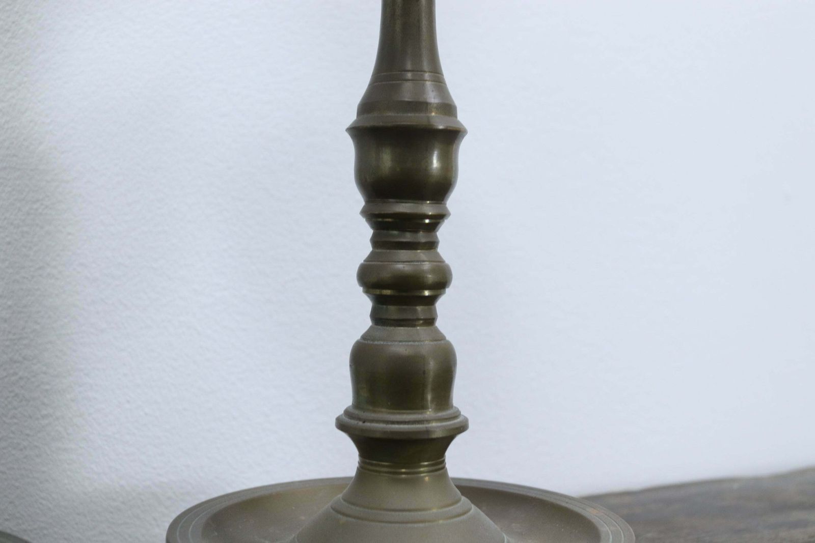 Brass Indian Temple Diya Oil Lamps Mid 20th Century photo vintage