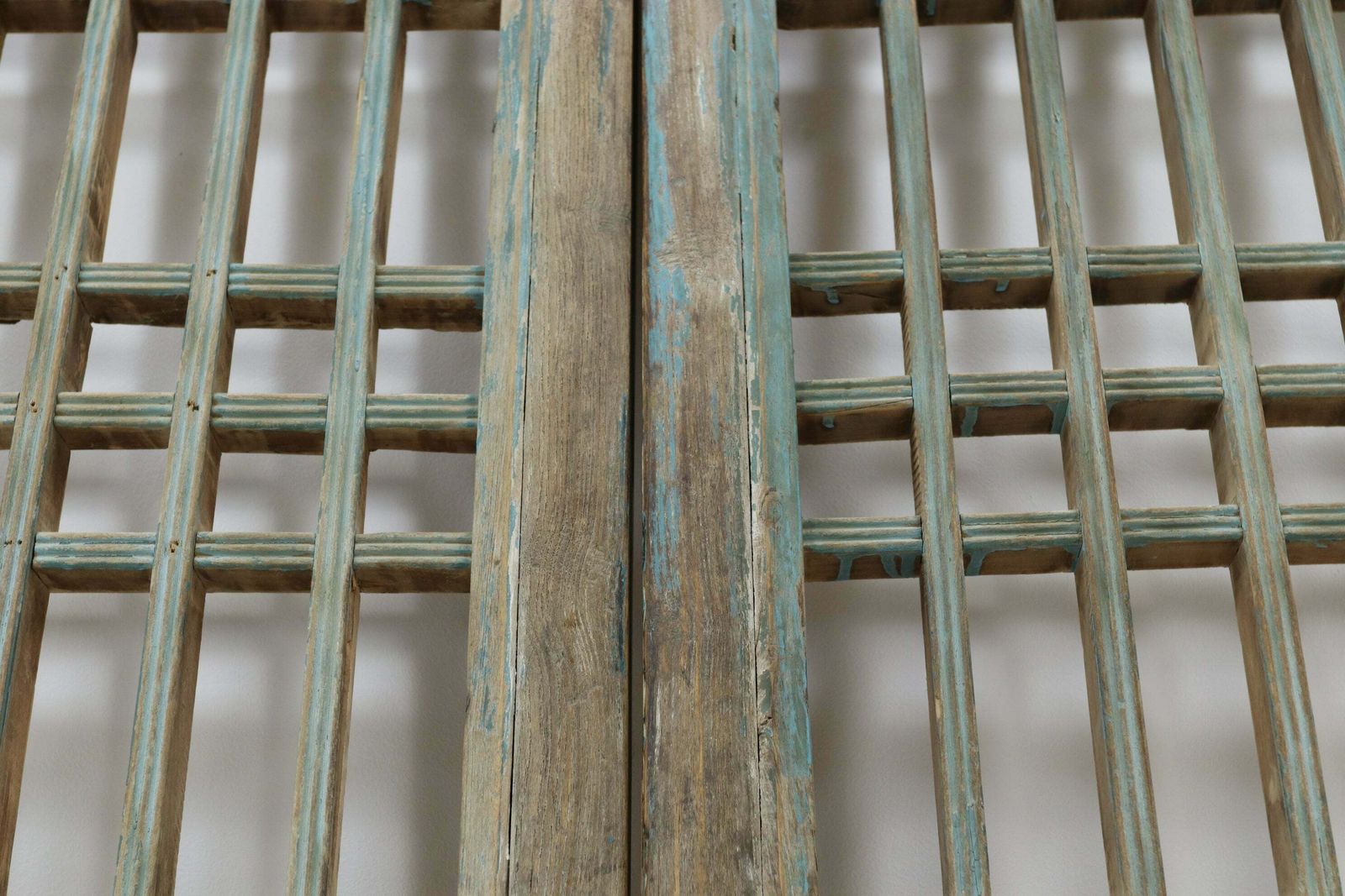 19th Century Blue Painted Traditional Screen Door photo buy