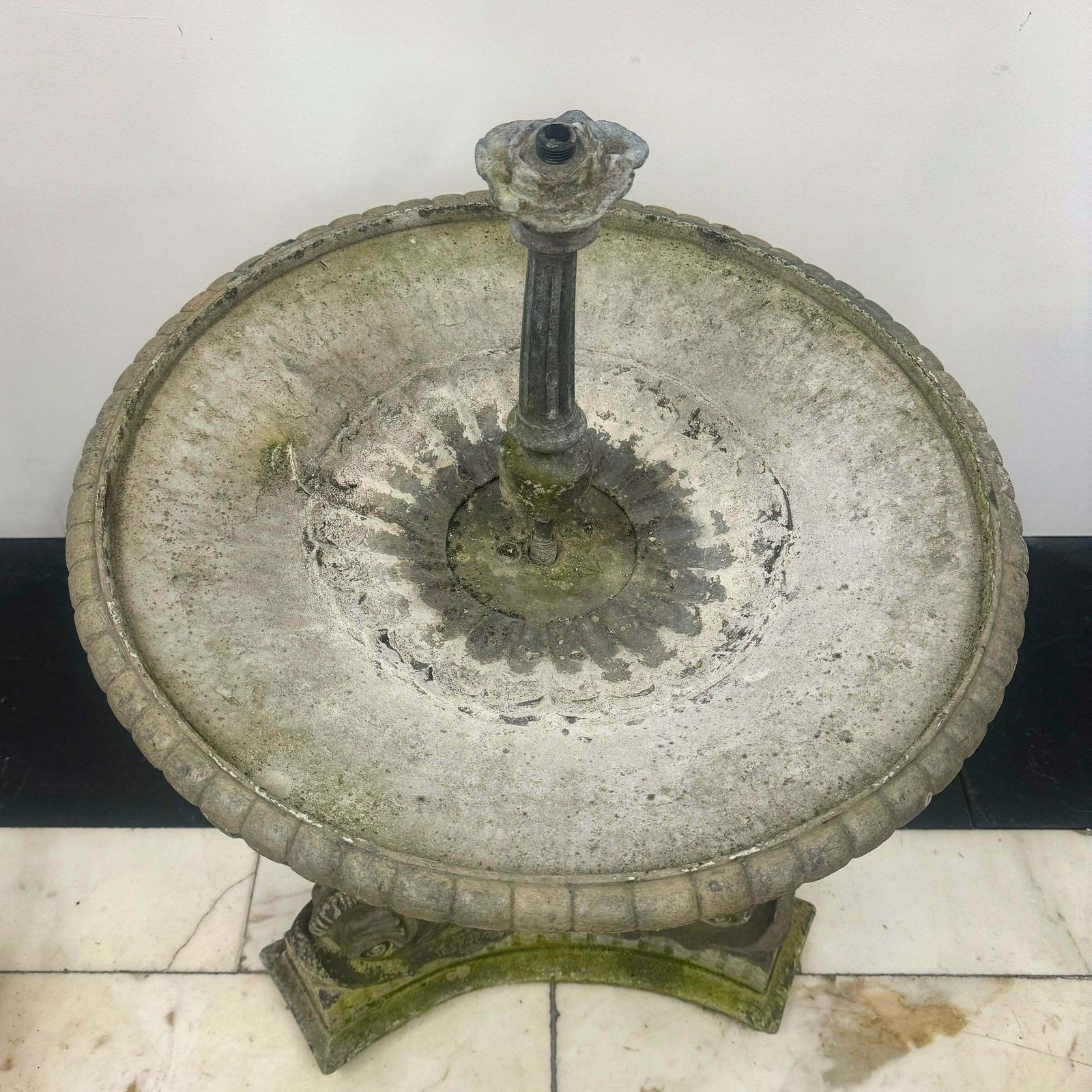 Antique Lead Garden Water Fountain photo buy