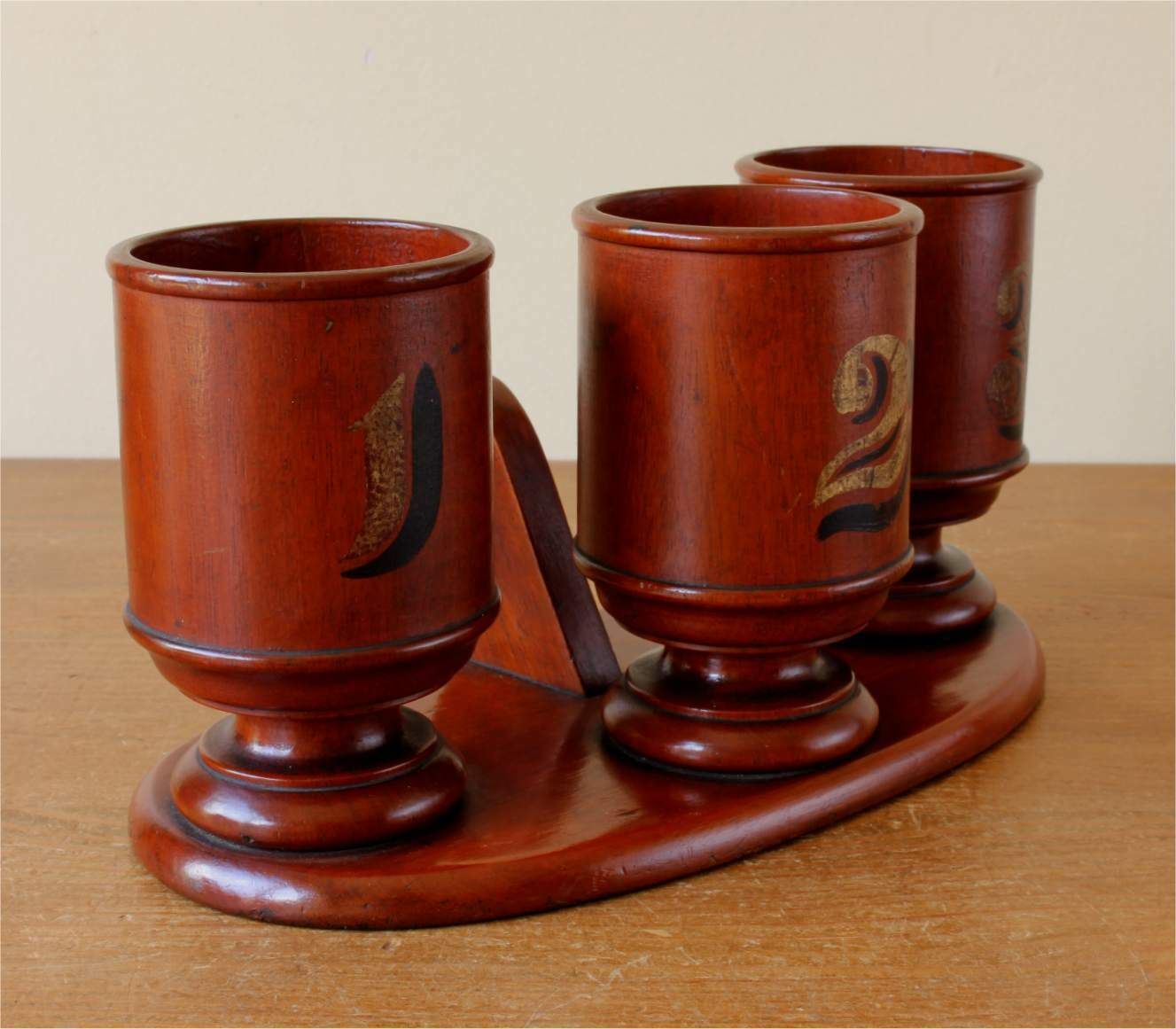 photo furniture Cigar Shop Server Stand. Wooden Gentleman's Club Butler's Serving Tray.