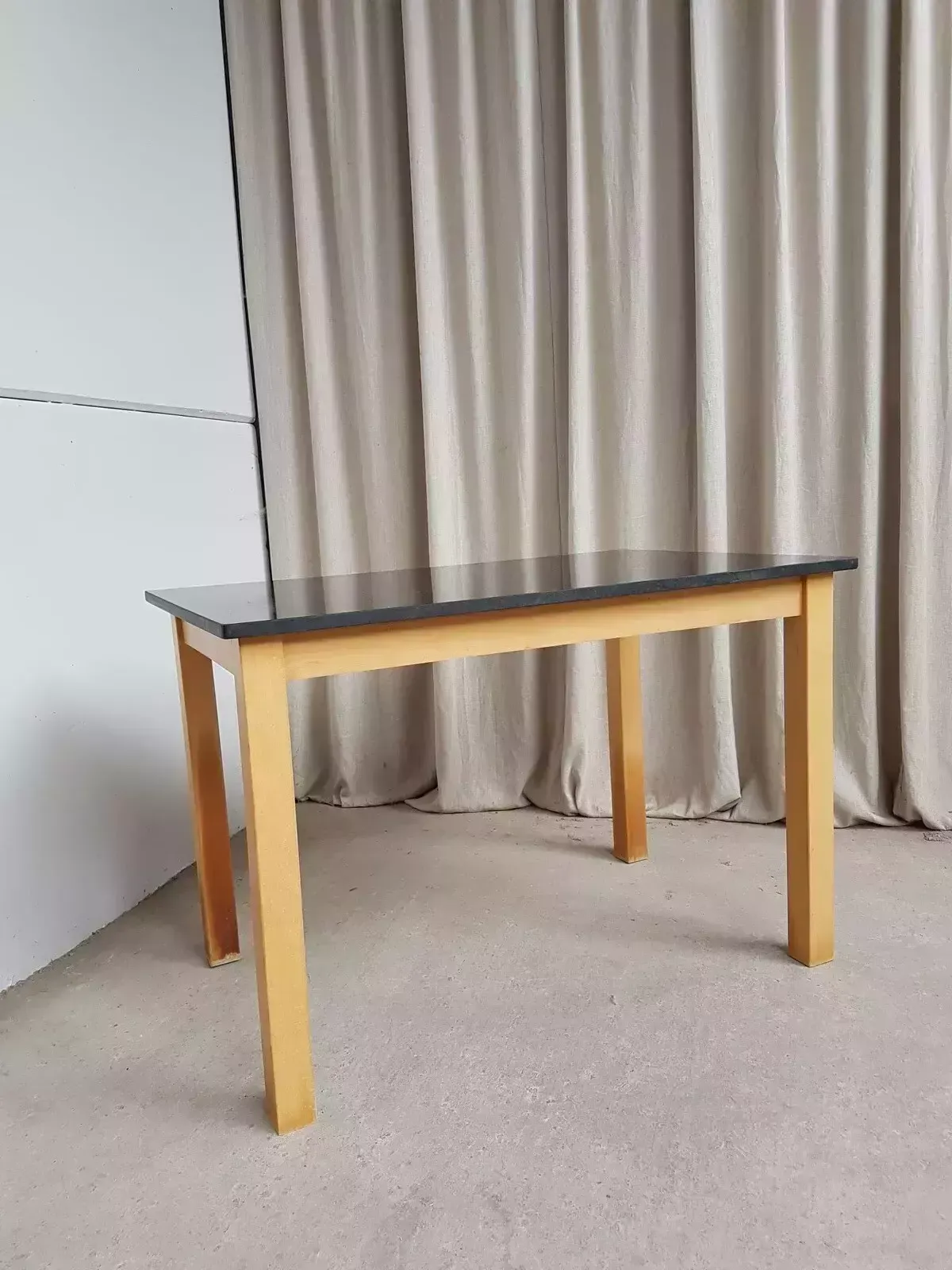 photo furniture Vintage Mid Century Style Granite Top Dining Table Scandi Danish R532