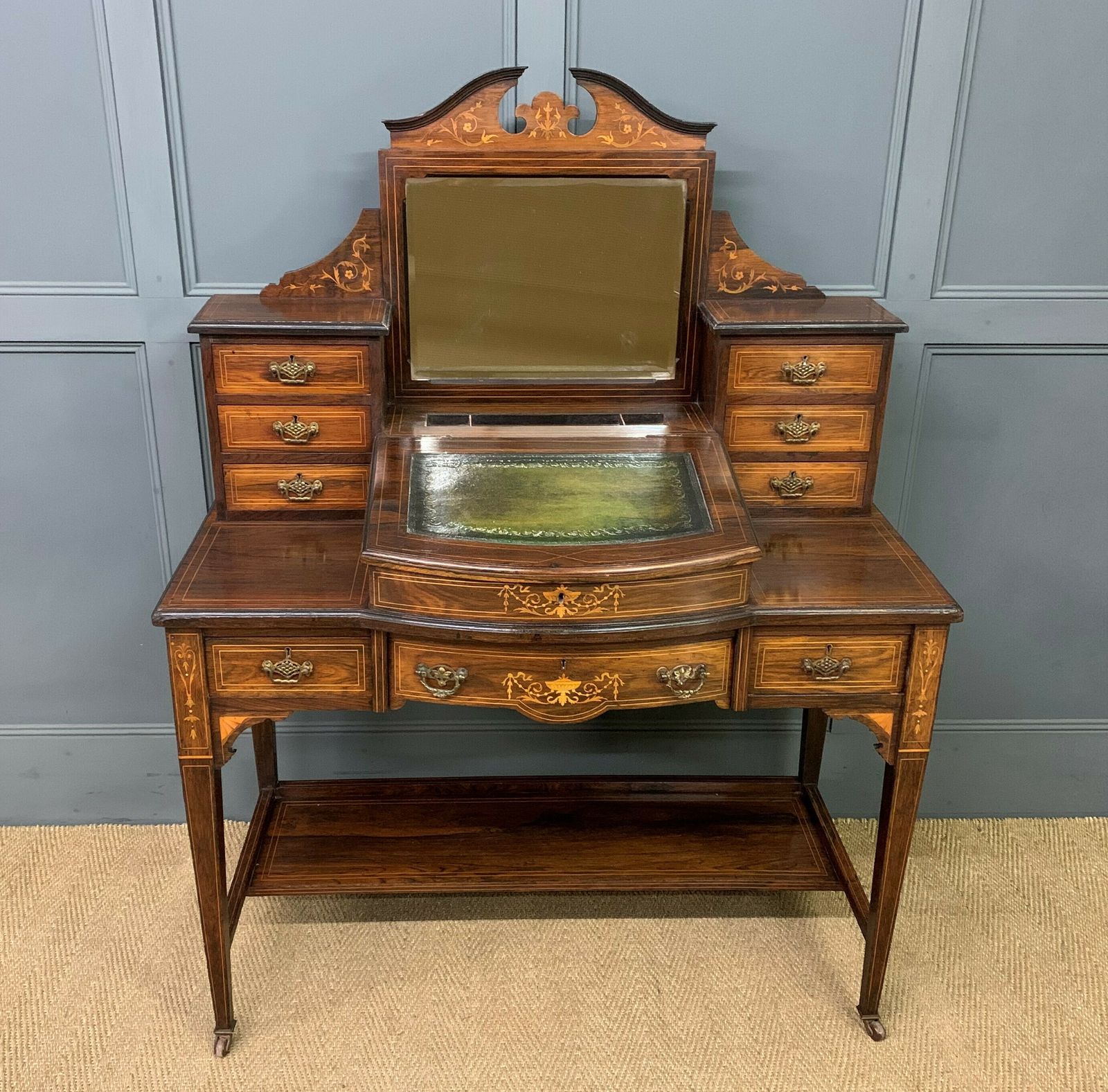 Inlaid Rosewood Bonheur Du Jour