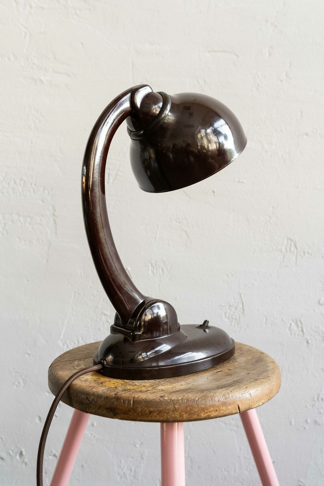 Lighting Art Deco Bakelite Desk Lamp Futurit 202 By Gummon Bratislava, Slovakia, 1930s photo