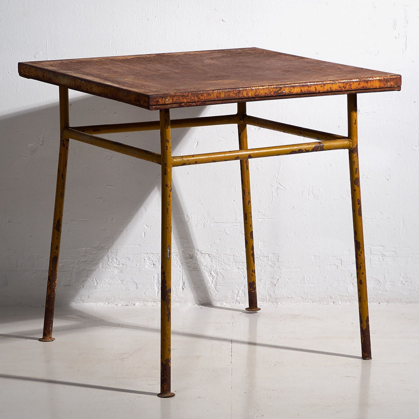 Ochre Colored Antique Outdoor Table