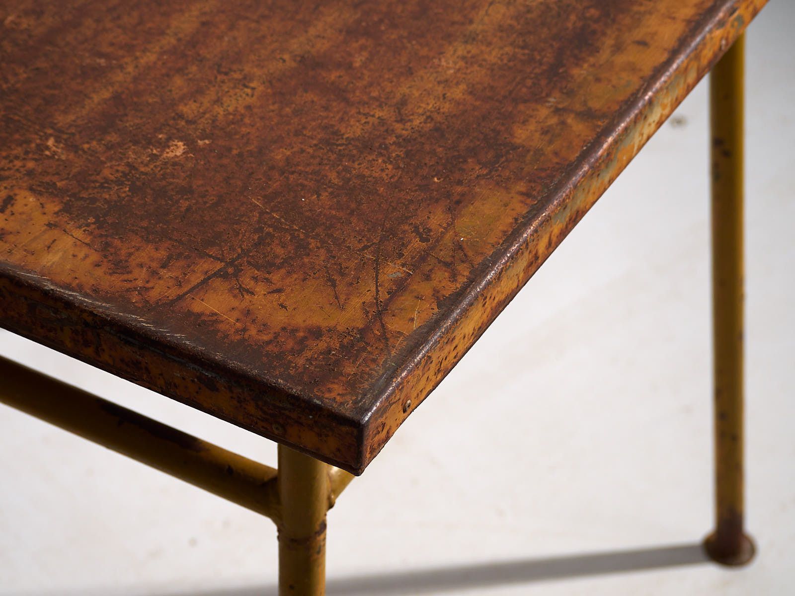 Ochre Colored Antique Outdoor Table photo Garden Furniture