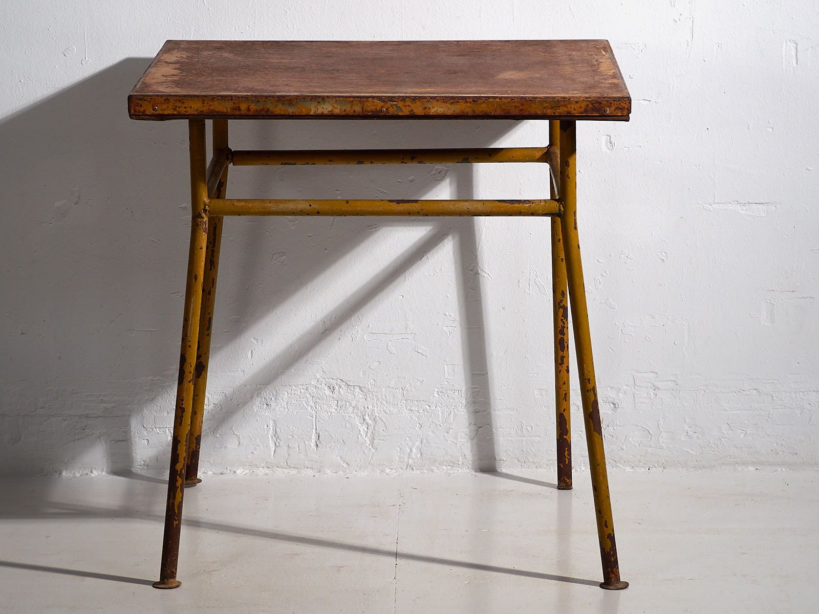 Ochre Colored Antique Outdoor Table photo buy