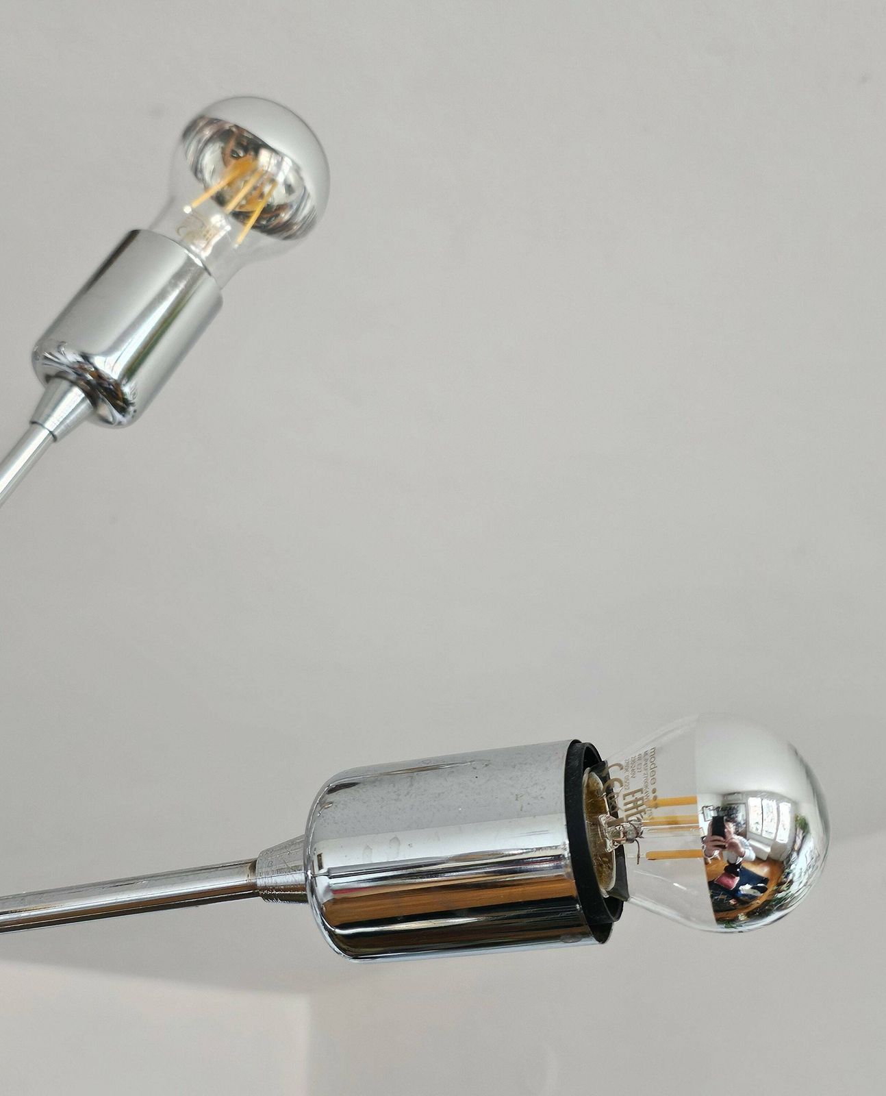 12 Arm Sputnik Chandelier Done In Chrome // Made In Austria In 1980s photo 900.0
