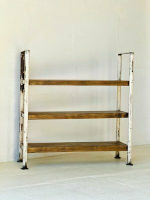 Industrial Wall Unit In Metal And Spruce photo 246.0