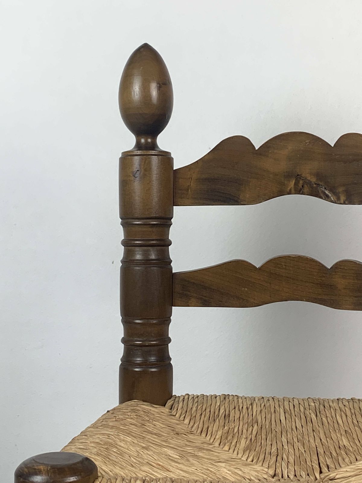 Wood Turned Bobbin Low Rush Chair In The Manner Of Charles Dudouyt, photo furniture