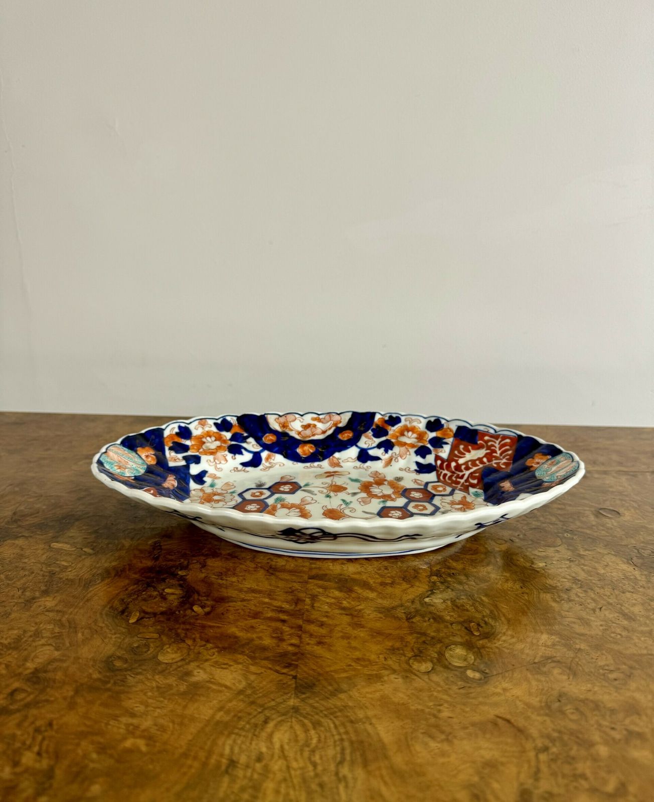 Wonderful Antique Japanese Imari Oval Shaped Bowl photo furniture