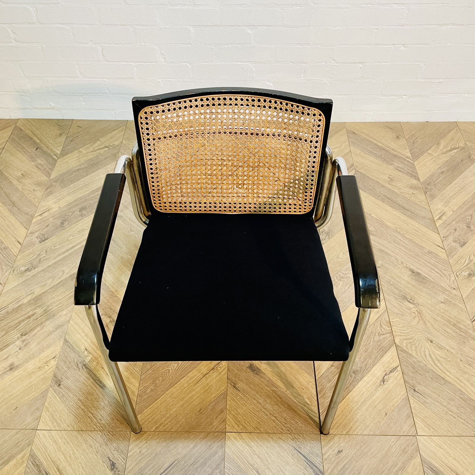 Mid Century Modern Chrome Chair After Marcel Breuer photo furniture