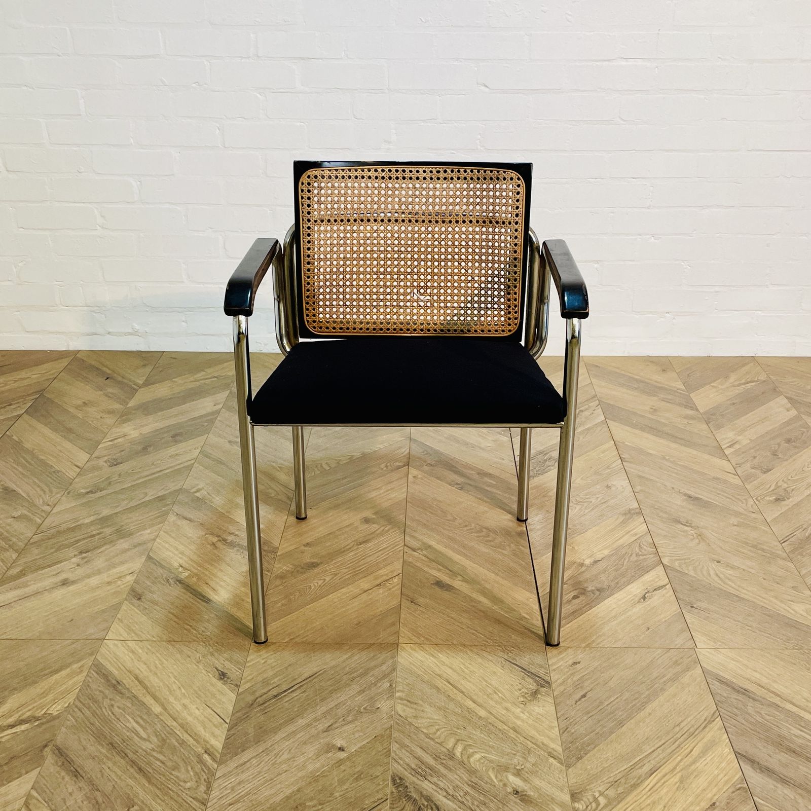Furniture Mid Century Modern Chrome Chair After Marcel Breuer photo