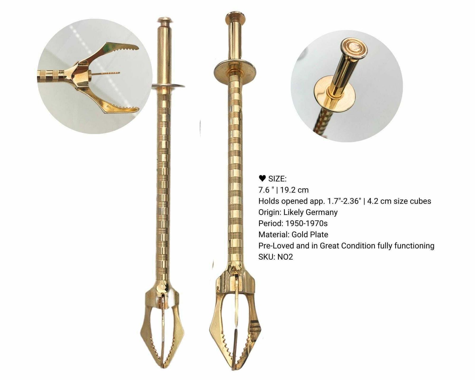 Ice Tongs And Ice Cube Grabber | 1pcs | Automatic Bar Tools photo for sale