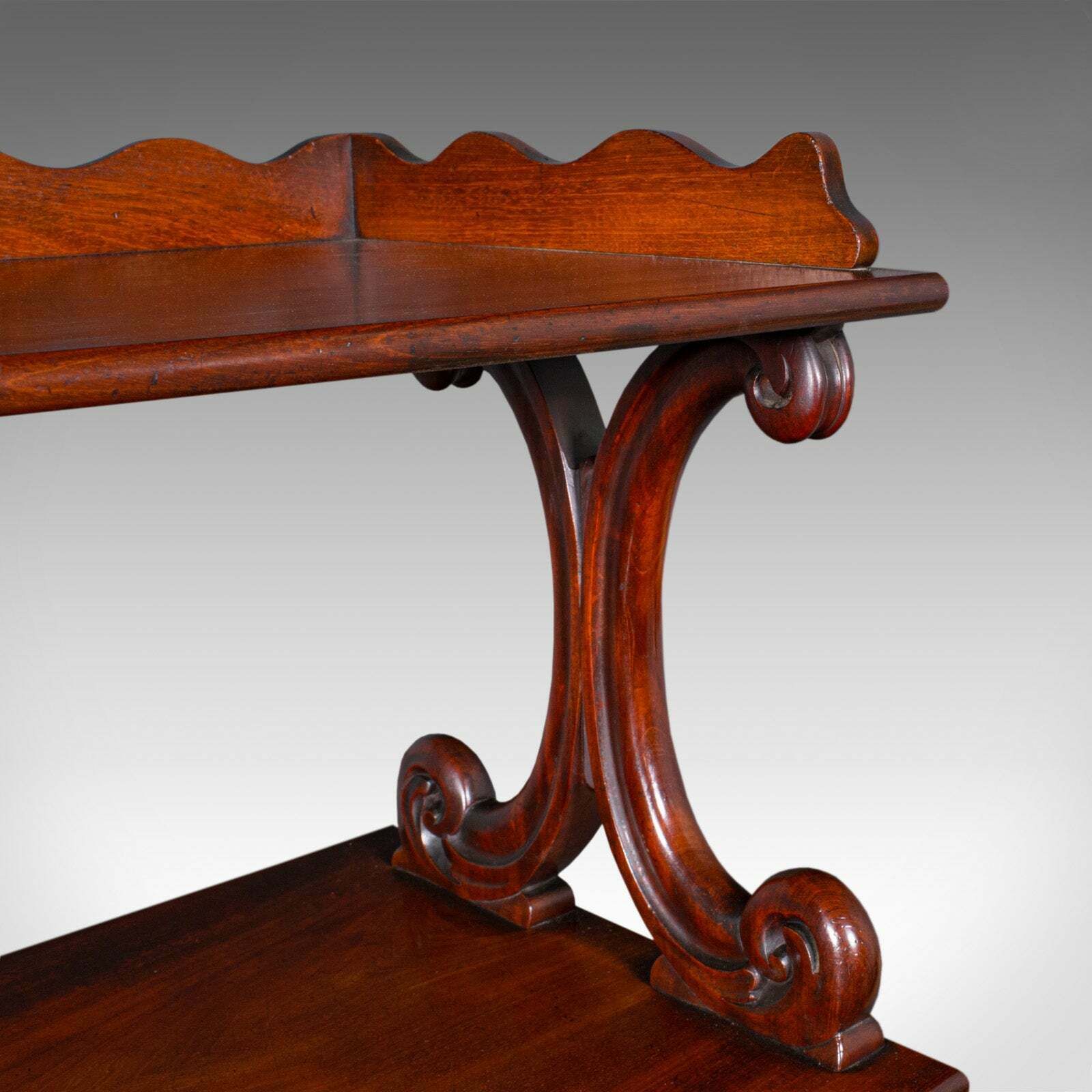 photo furniture Large Antique Buffet Server, English, Side Cabinet, Display Whatnot, Victorian