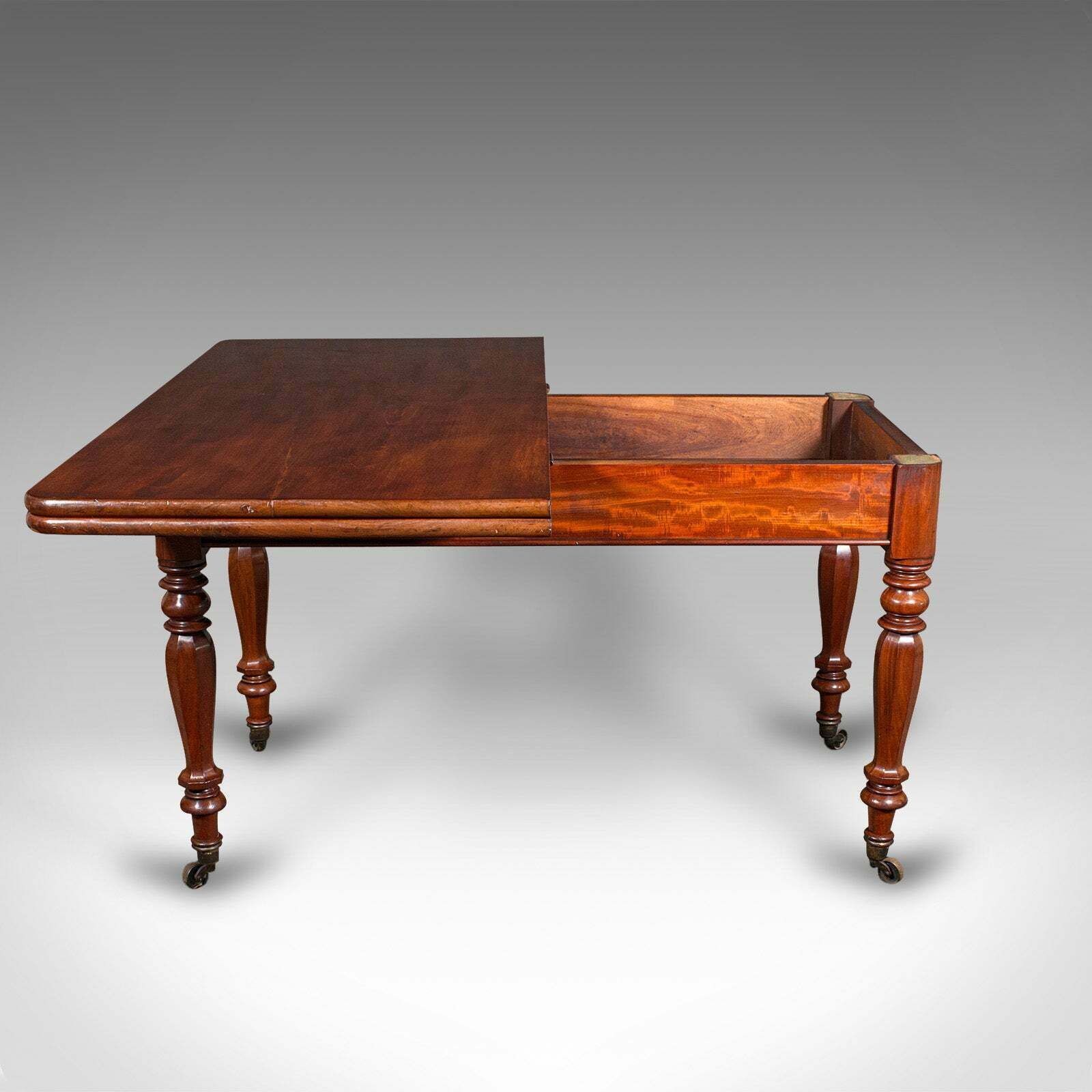 Antique Metamorphic Console Table, English, 4 Seat Dining, Gaming, William IV photo Furniture