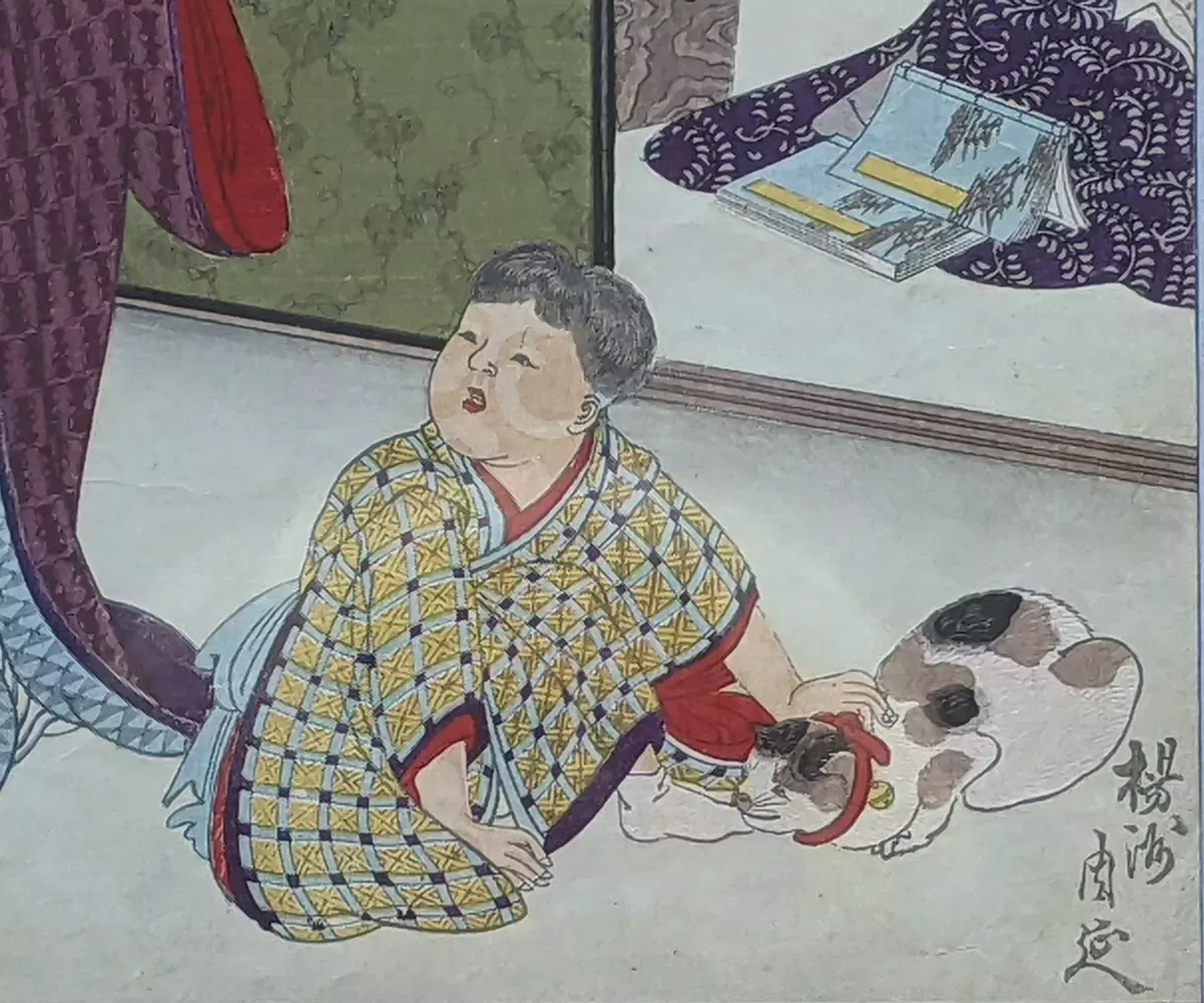 Original Japanese Woodblock Woodcut photo Art