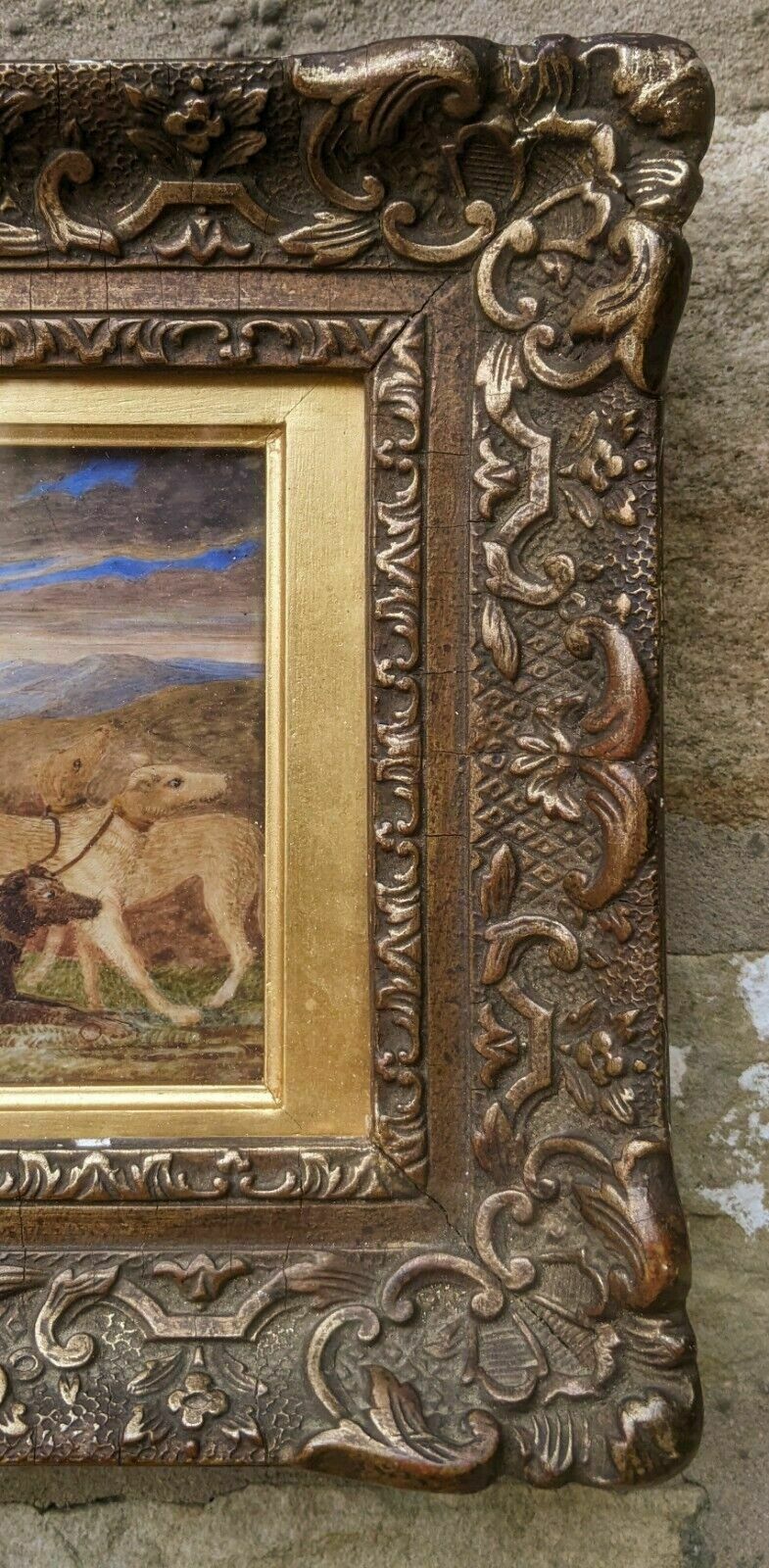 Antique Painting After Titian Venus And Adonis Gilt Frame photo 585.0