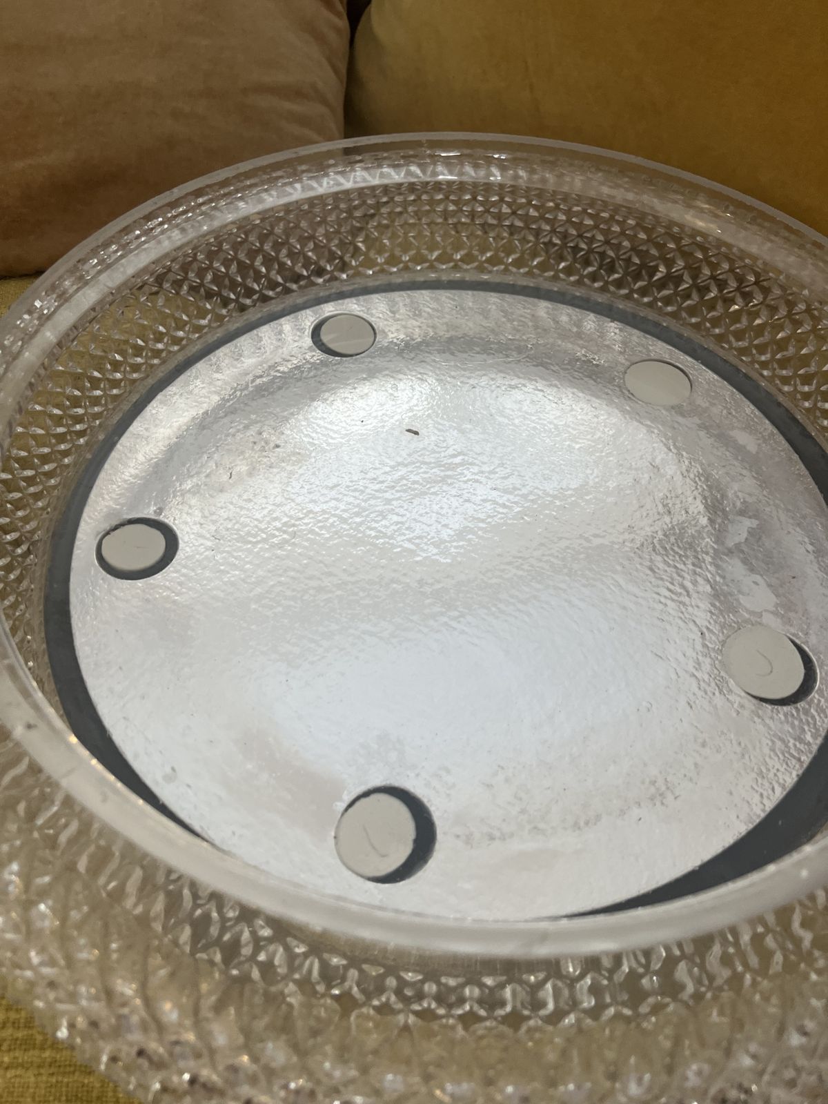 photo furniture 1960s Illuminated Original Limburg Crystal Glass Mirror