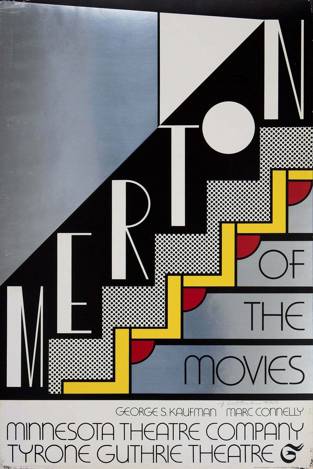 Roy Lichtenstein Merton Of The Movies Poster (Signed)  (1968)