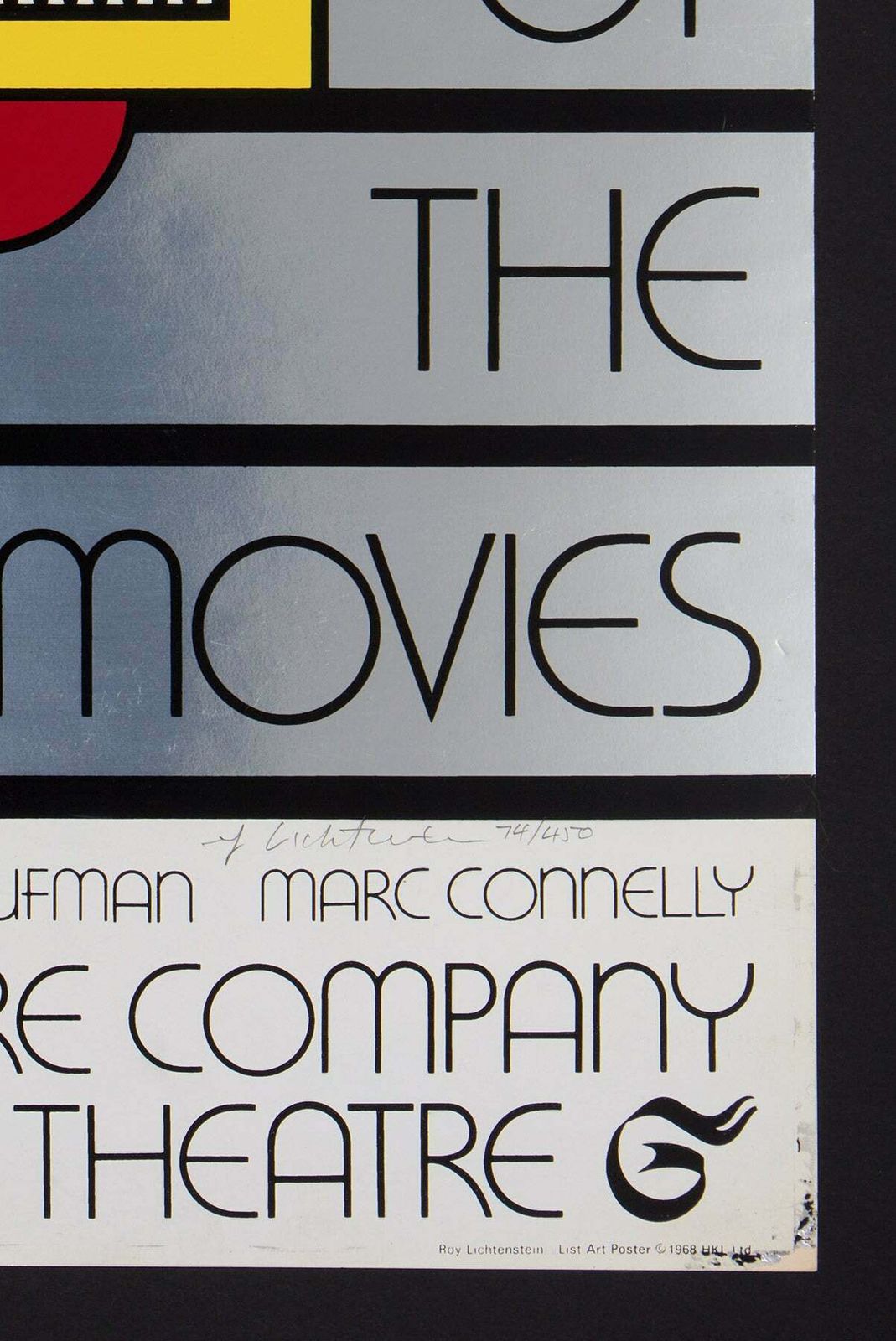 Roy Lichtenstein Merton Of The Movies Poster (Signed)  (1968) photo furniture