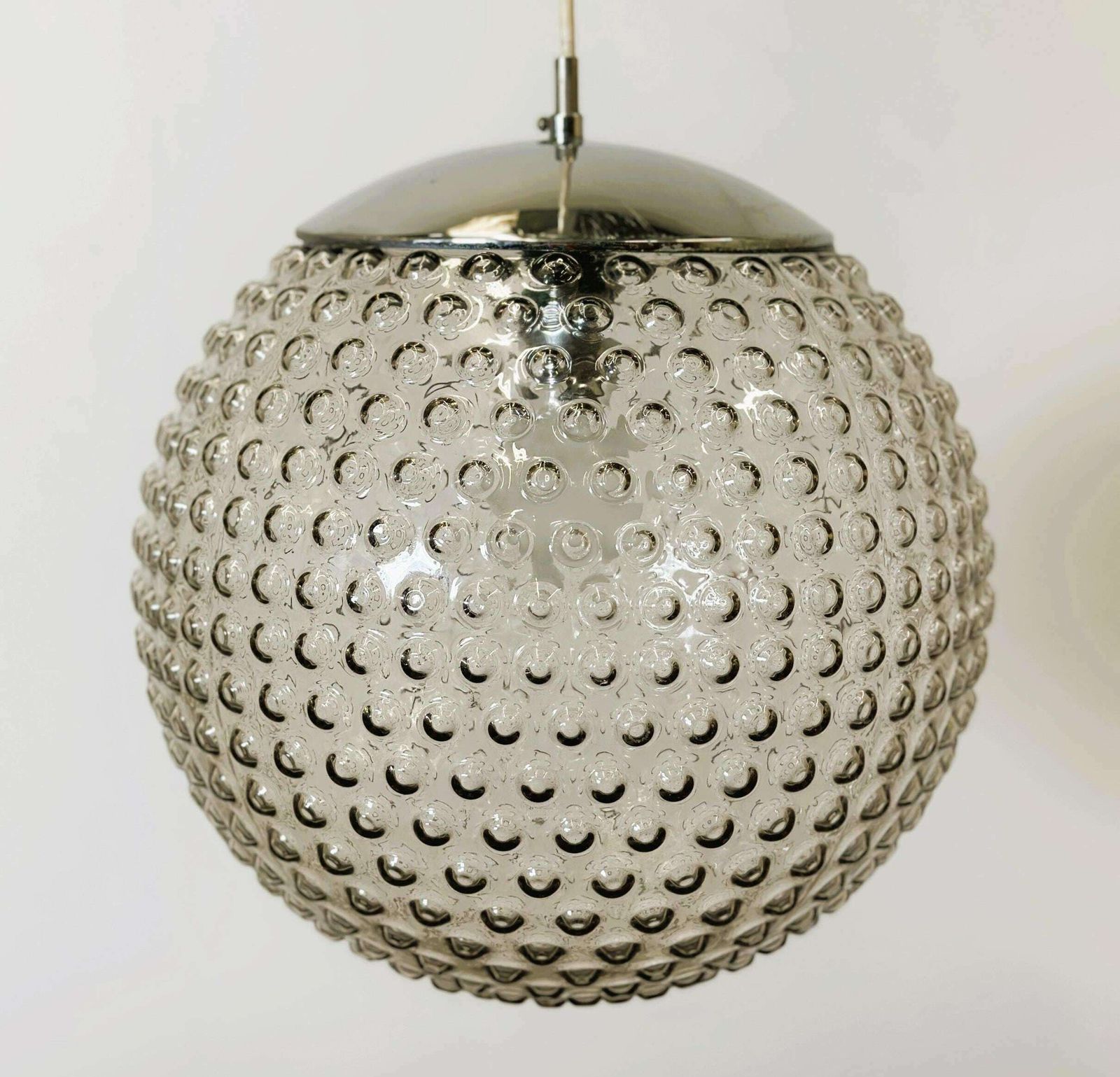 Rare Designer Glass Space Age Pendant Lamp By Rolf Krüger For Staff, Germany, 1970s