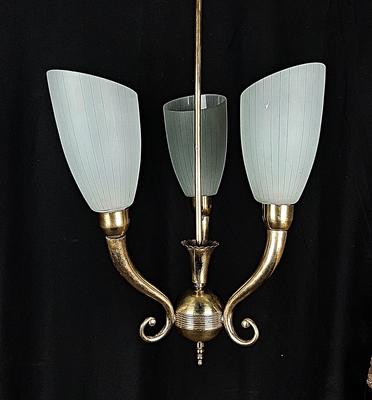 Mid Century Modern Chandelier Italy 1960s In The Style Of Gio Ponti photo 500.0