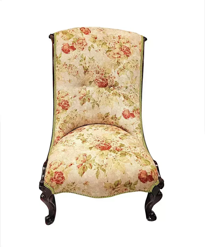 A Fabulous Fully Restored 19th Century Nursing Chair photo for sale